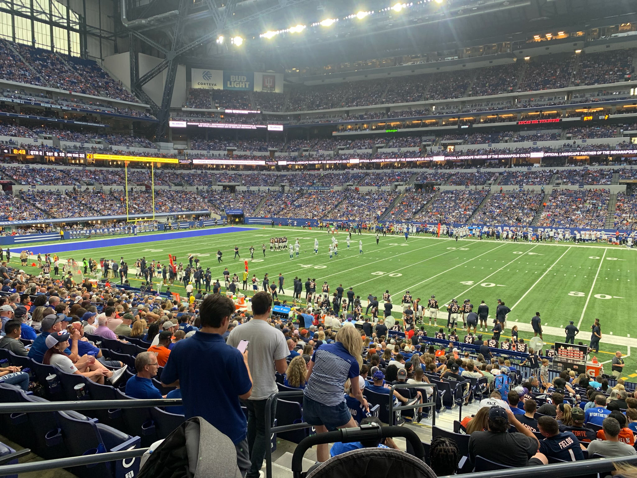 Visitor Bench at Lucas Oil Stadium