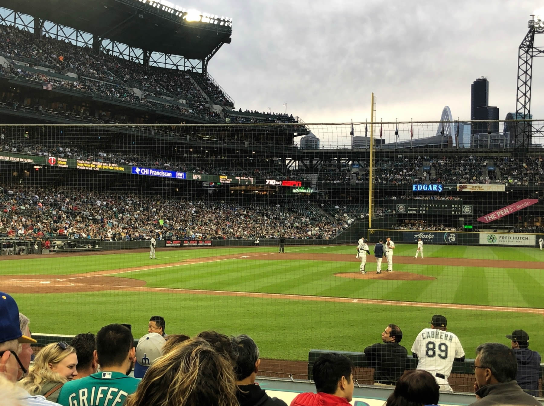 mariners dugout t-mobile park
