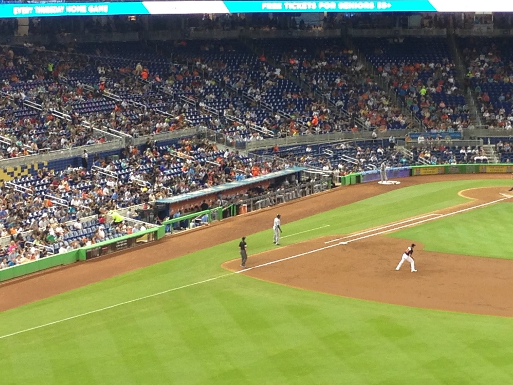 marlins park visitor dugout