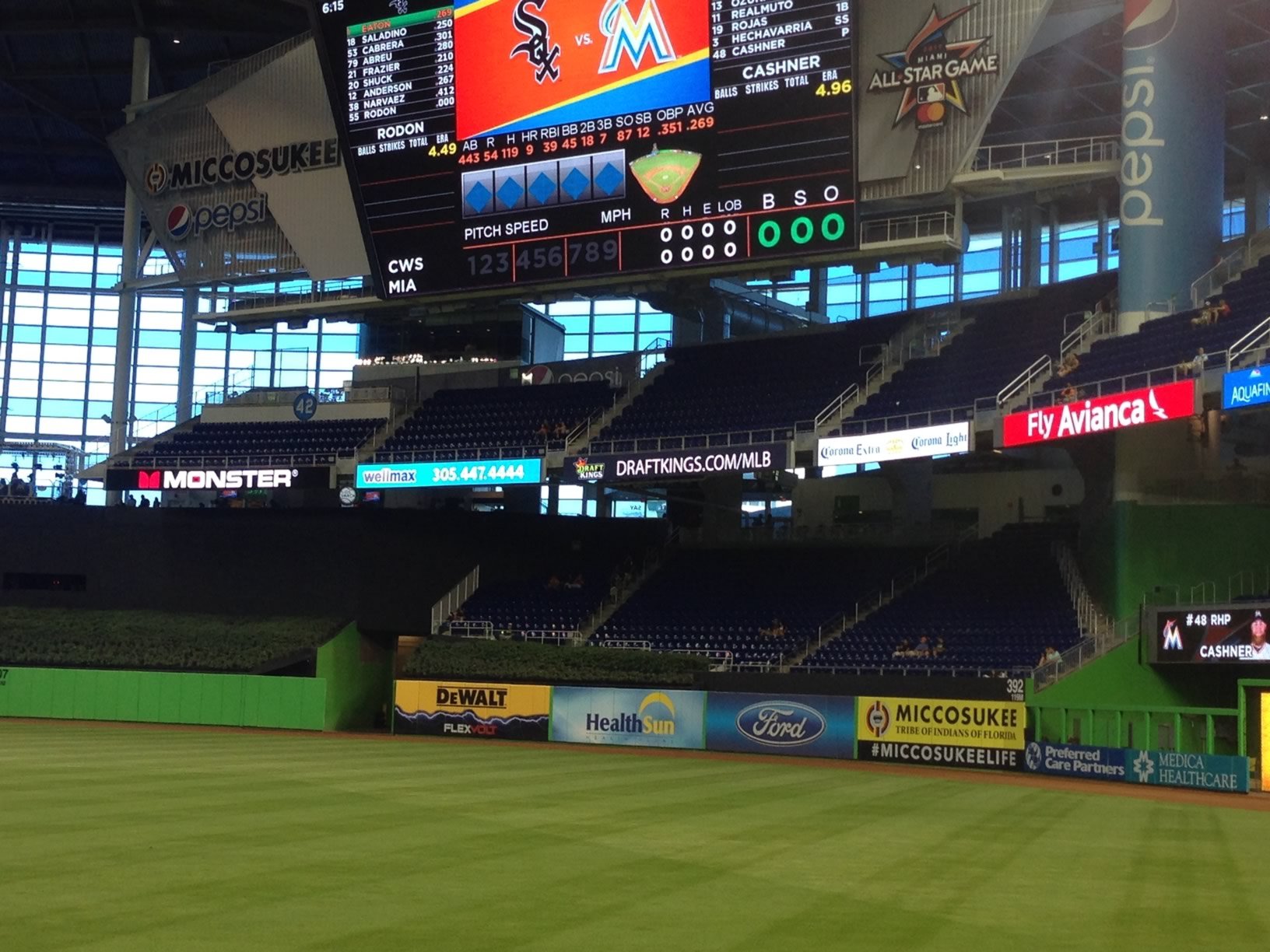 Marlins Park Home Run seats 134-137