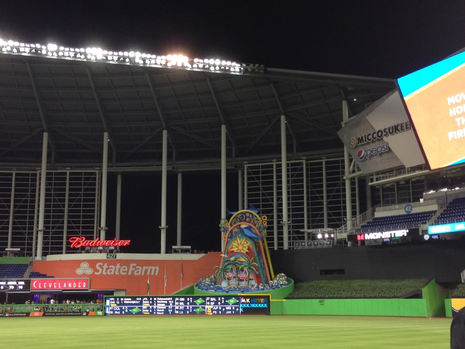 Marlins Park center field