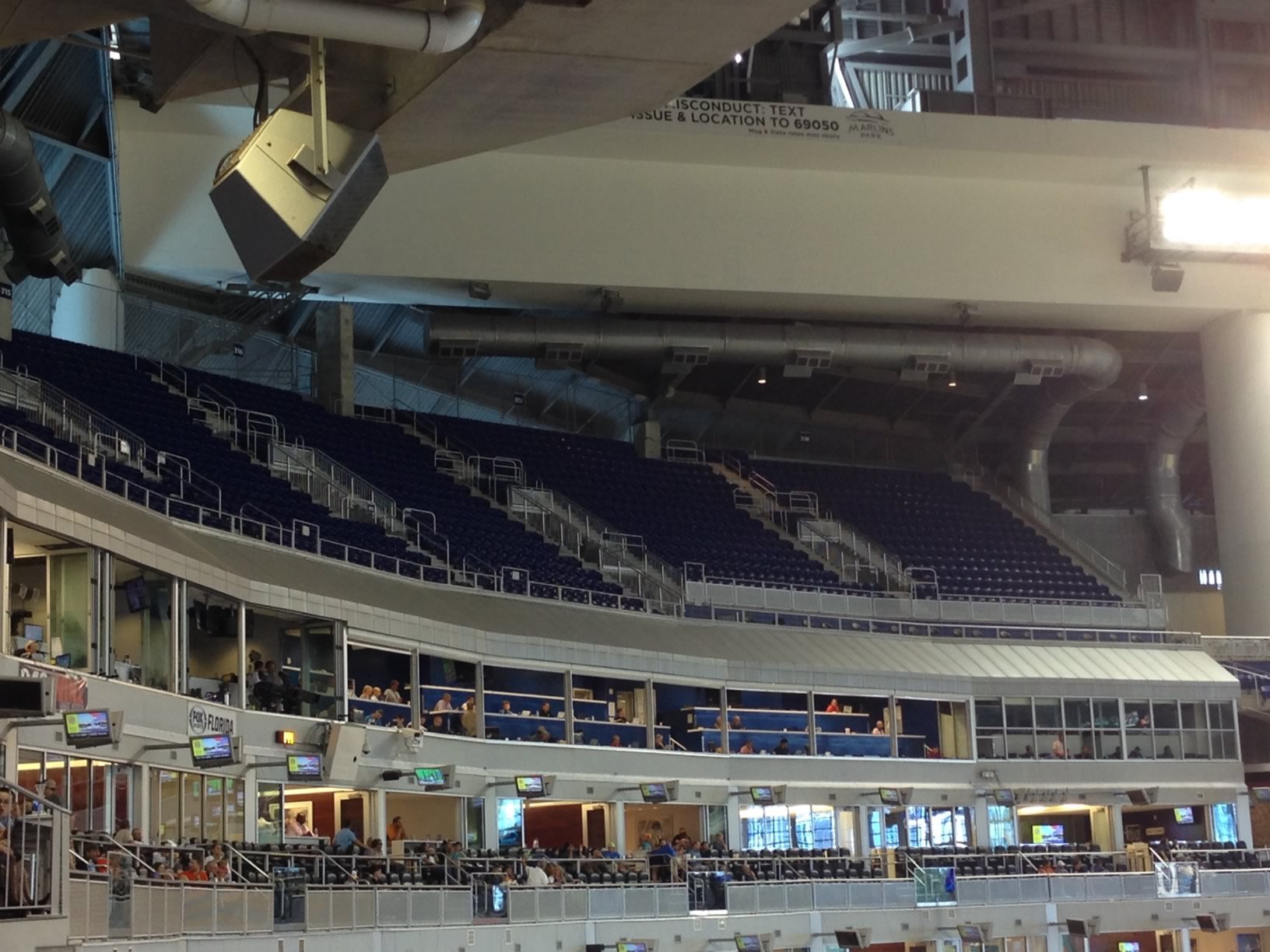 Marlins Park Vista Level behind home plate