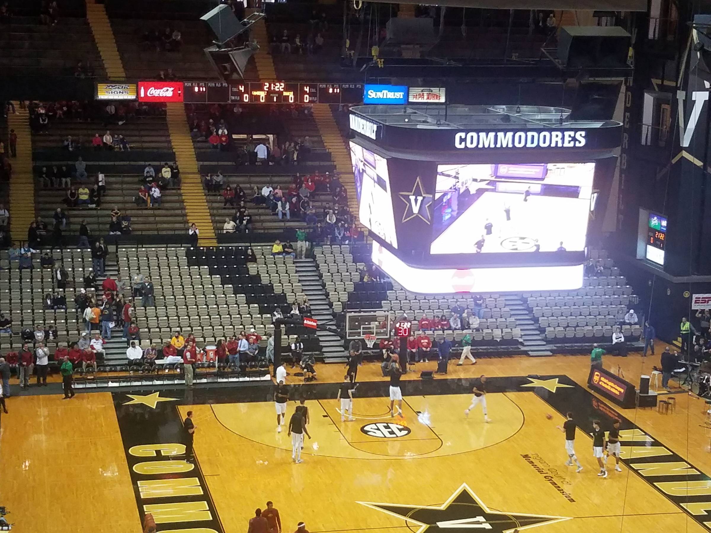 Vanderbilt Memorial Gym Interactive Seating Chart