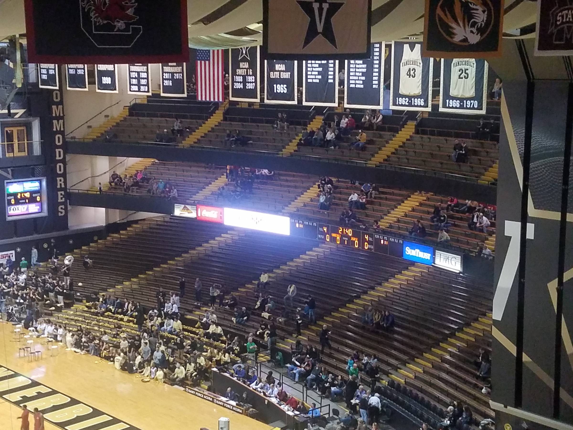 Vanderbilt Memorial Gymnasium Seating Chart