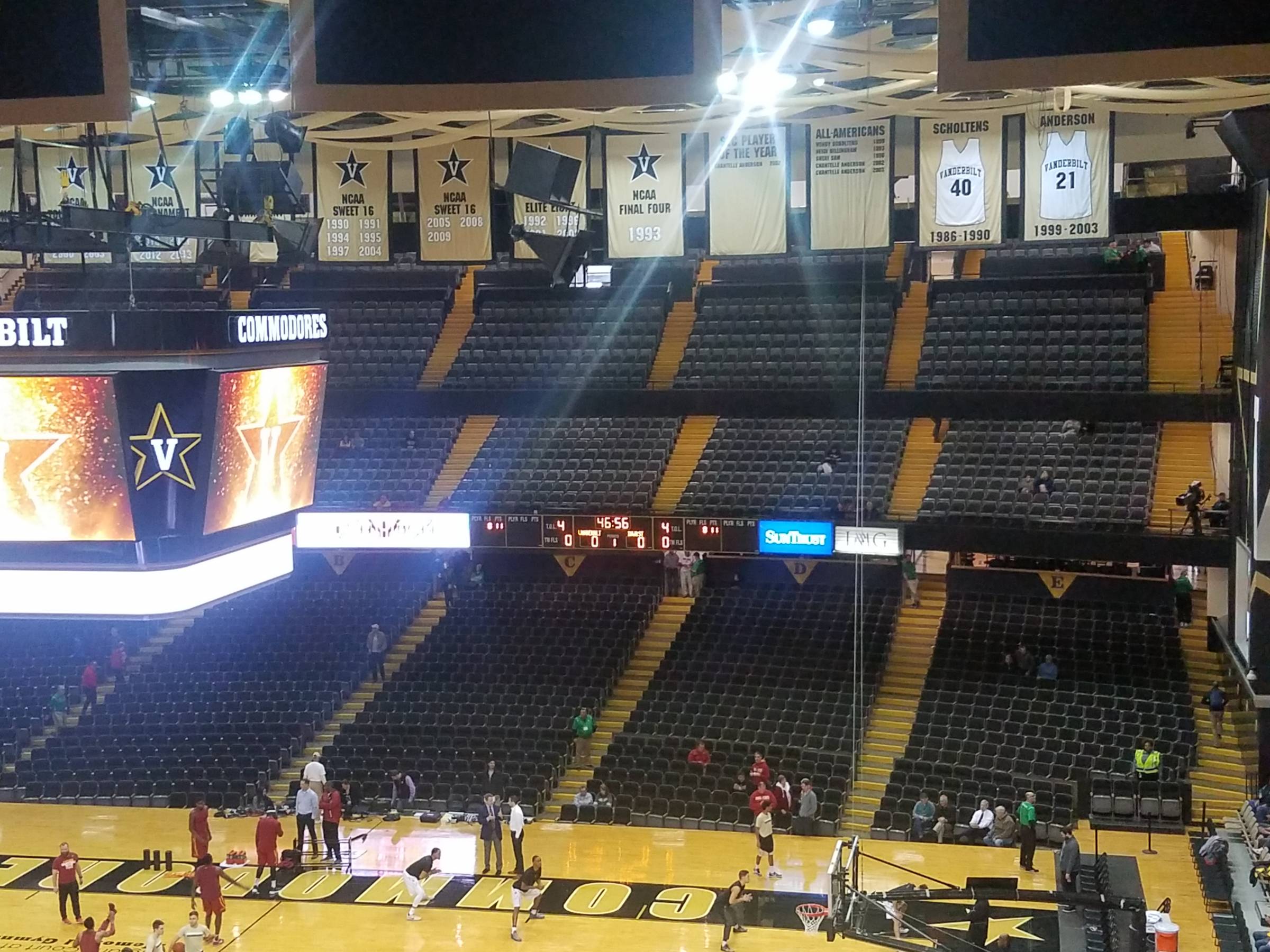 Vanderbilt Memorial Gym Interactive Seating Chart