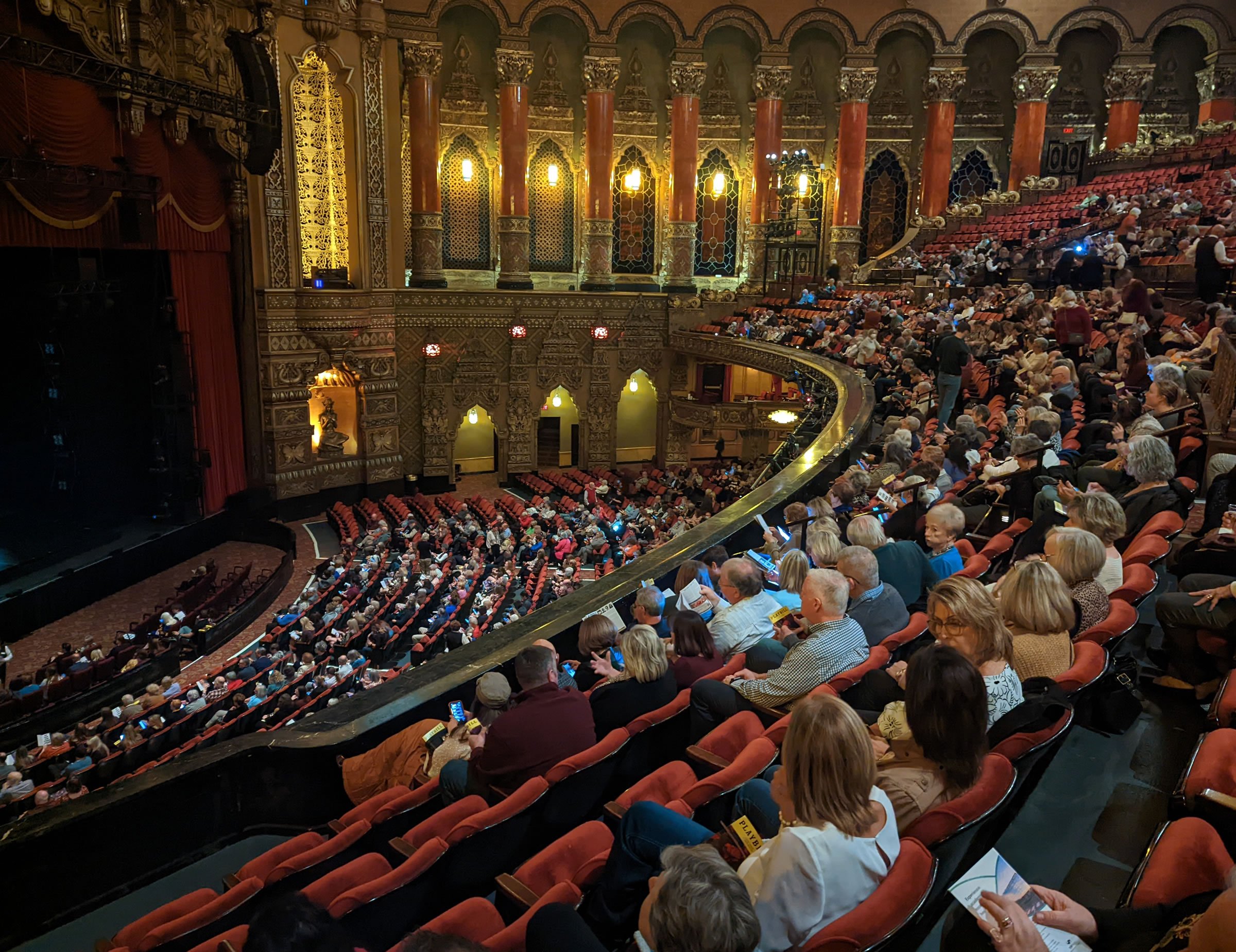 mezzanine view fox theatre