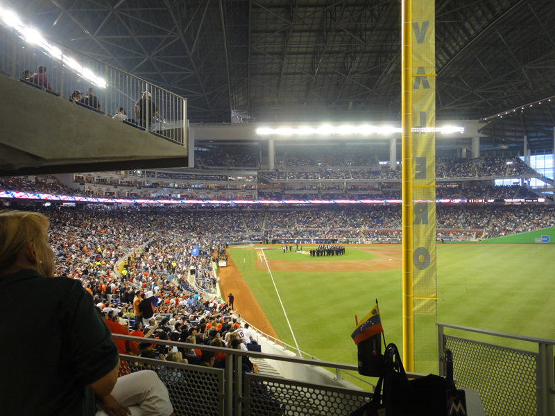 section 1 seat view  for baseball - loandepot park