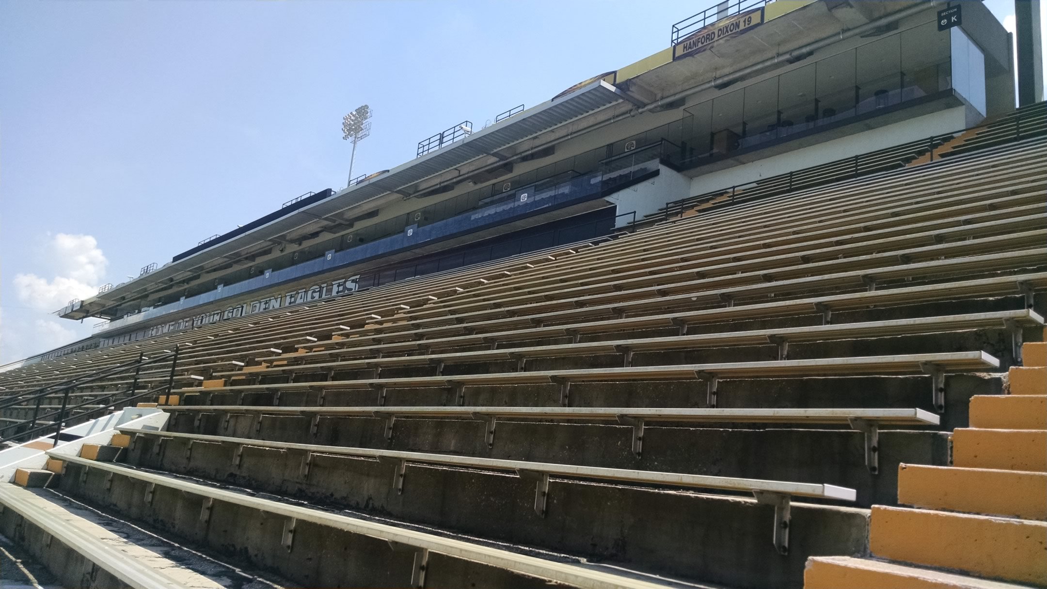 east sideline east sideline