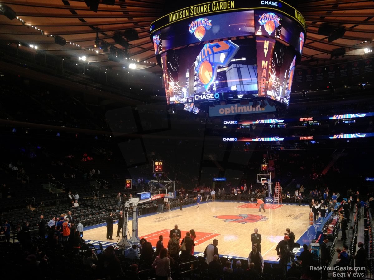section 103, row 6 seat view  for basketball - madison square garden