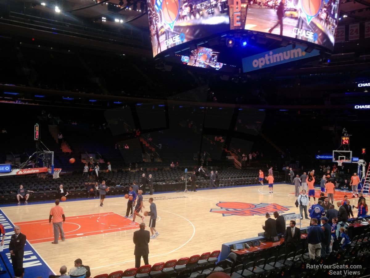 section 105, row 1 seat view  for basketball - madison square garden