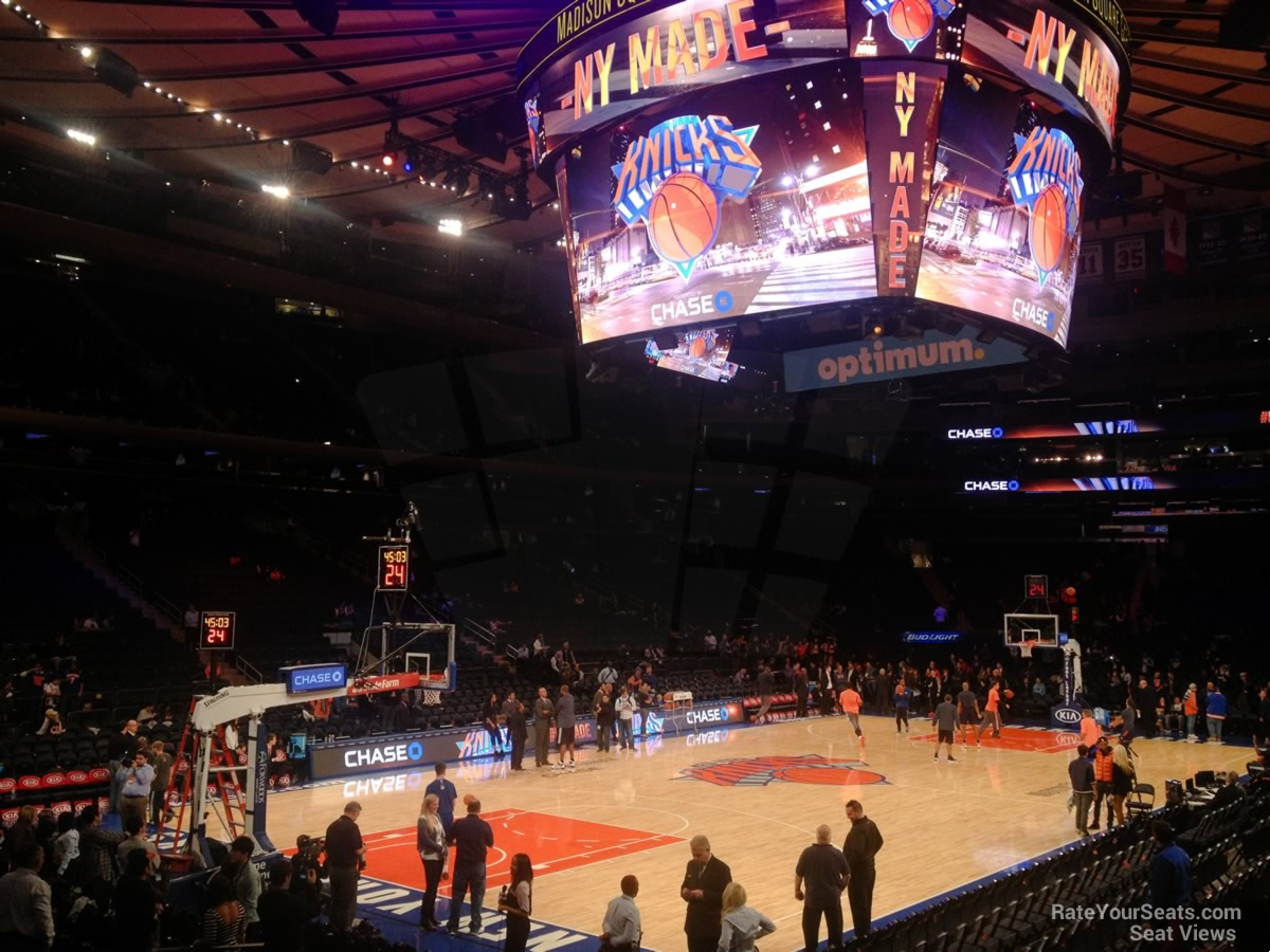 Madison Square Garden Section 114 New York Knicks