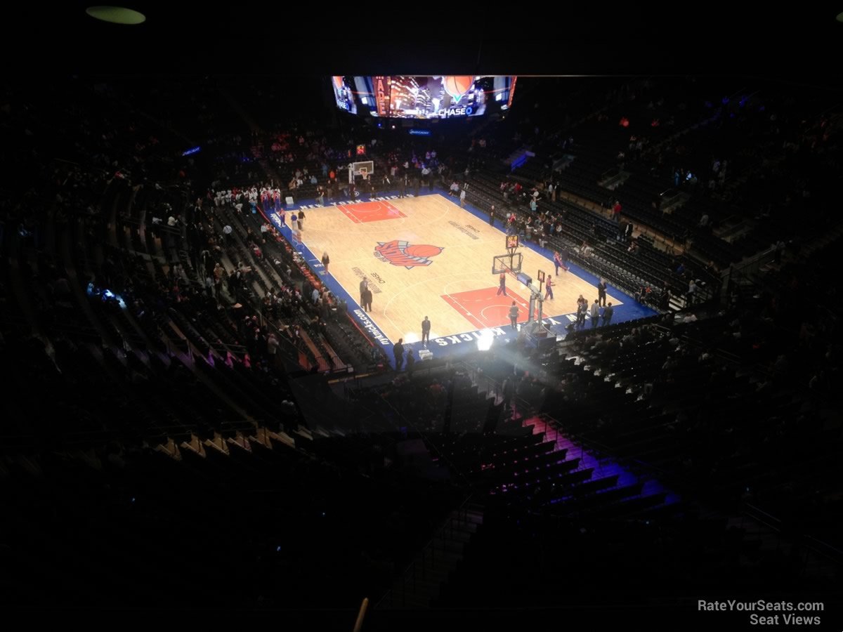 section 414, row 1 seat view  for basketball - madison square garden
