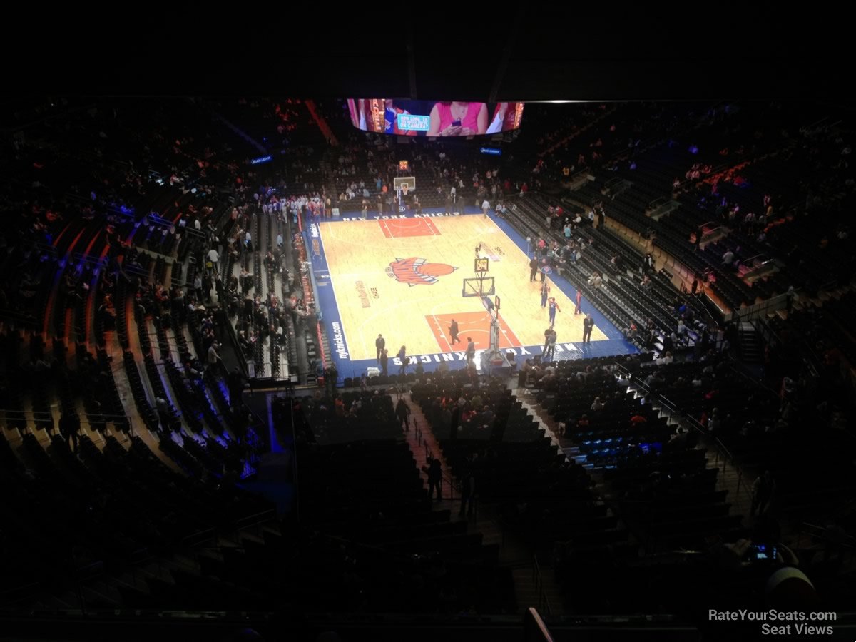 section 415, row 1 seat view  for basketball - madison square garden
