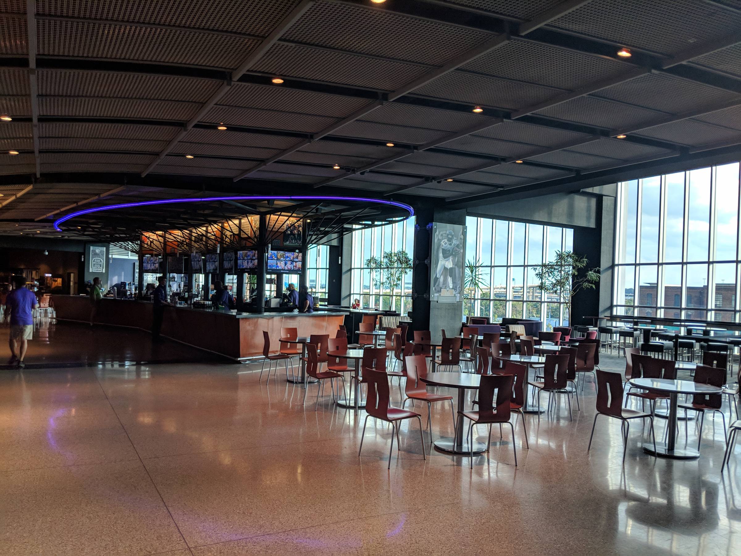 club level concourse at MT Bank Stadium