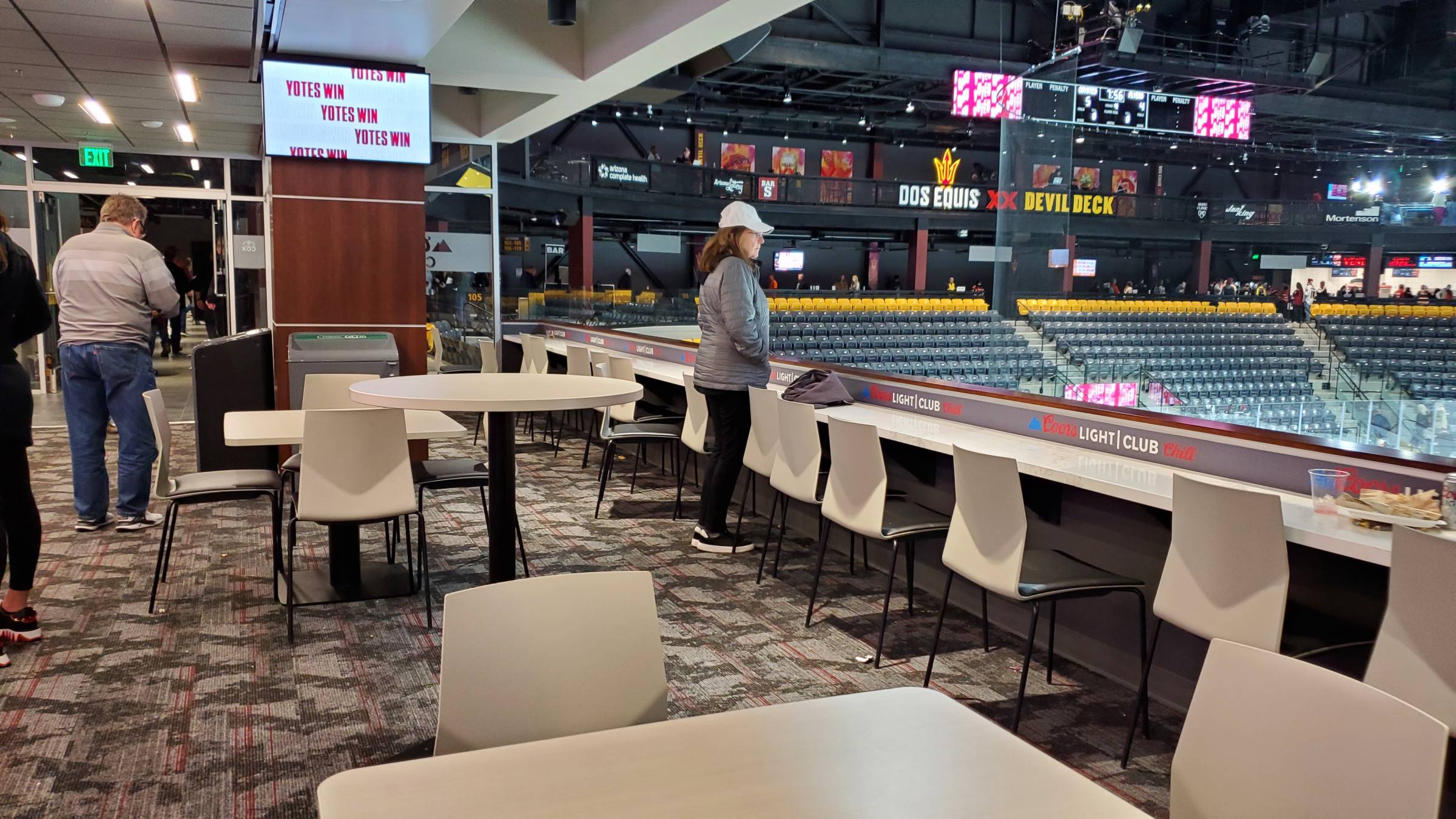 Seating In Coors Light Club Chill at Mullett Arena