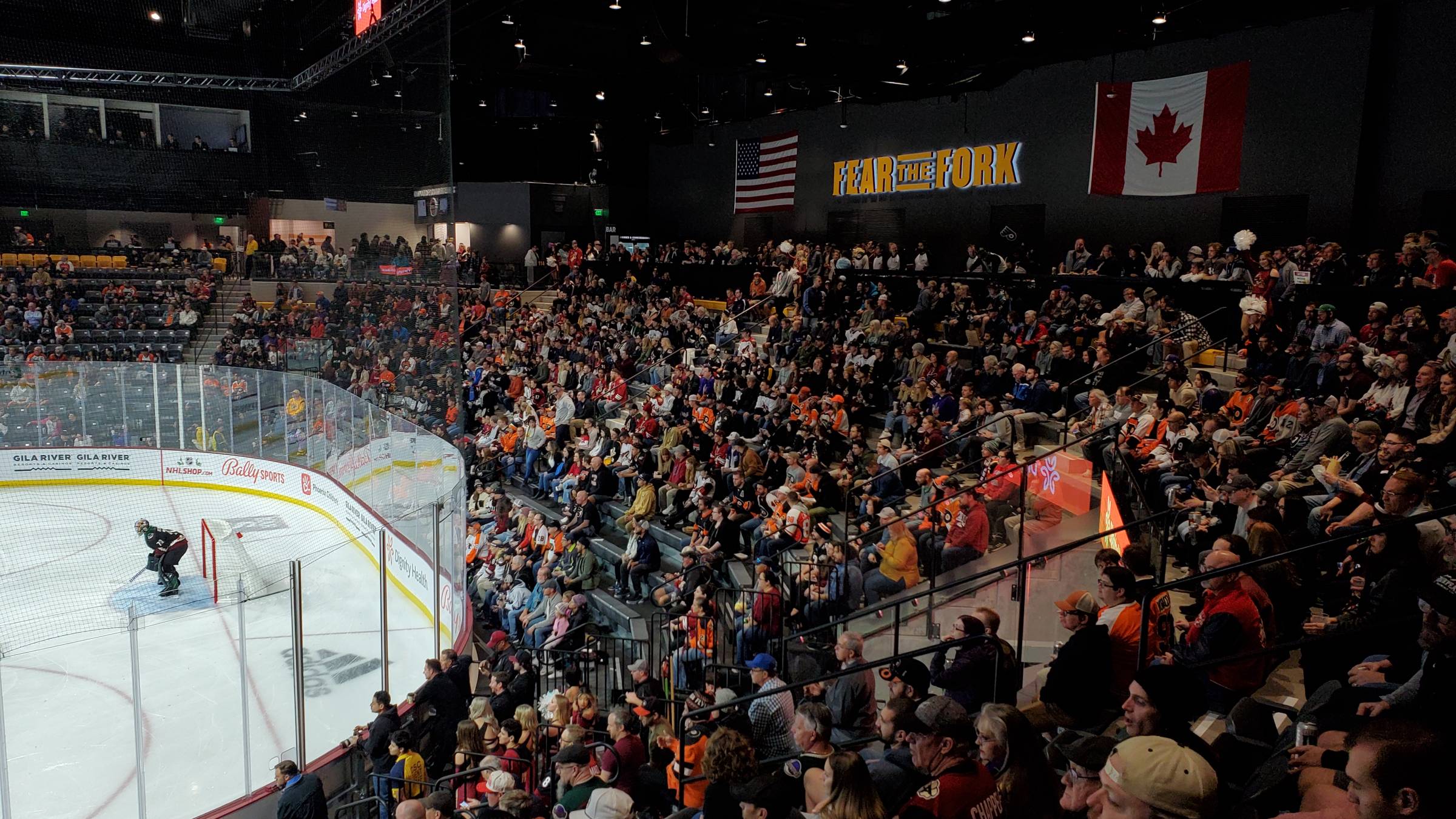 Fans Sitting in The Den at Mullett Arena