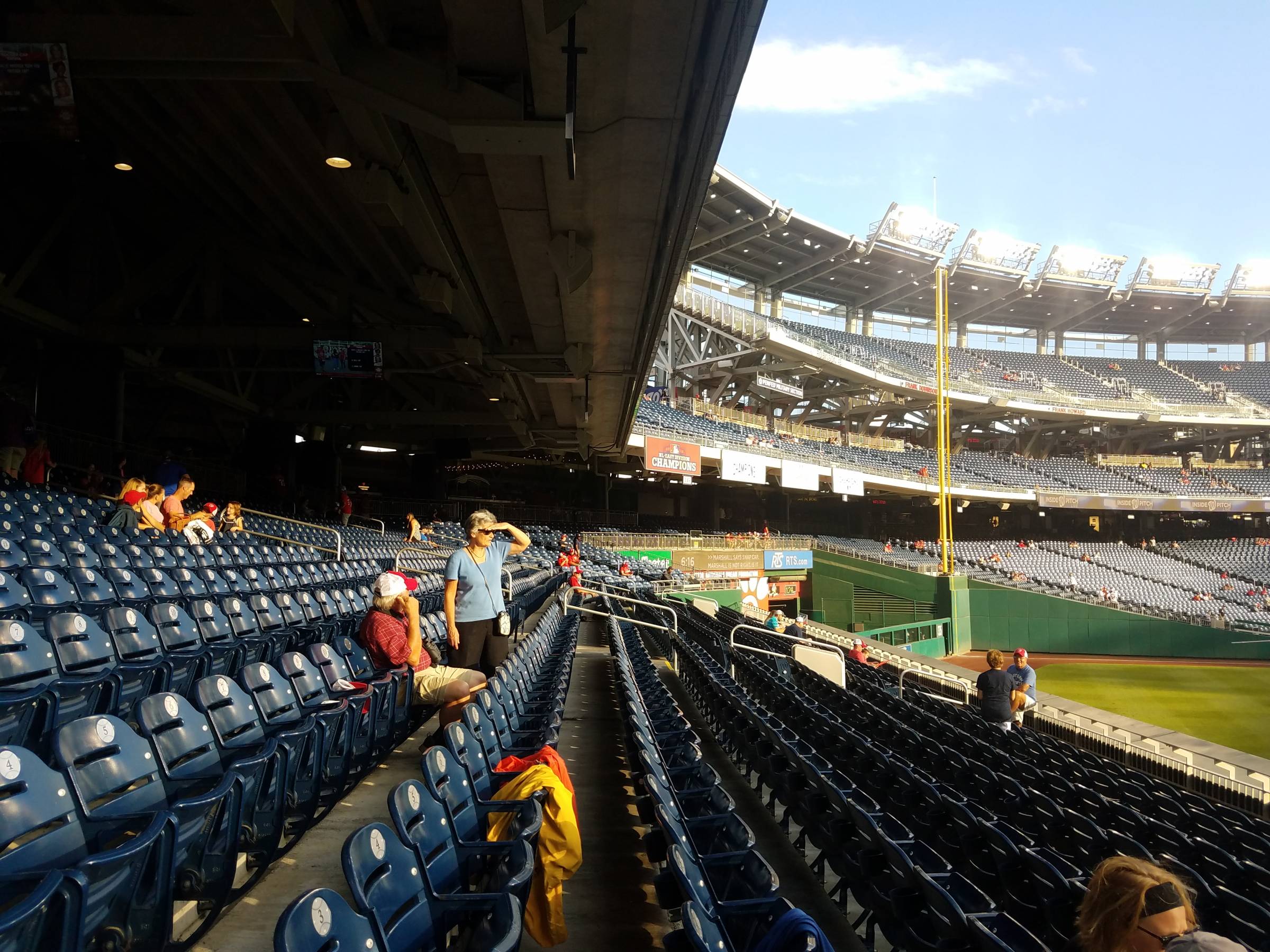 outfield seats in the sun