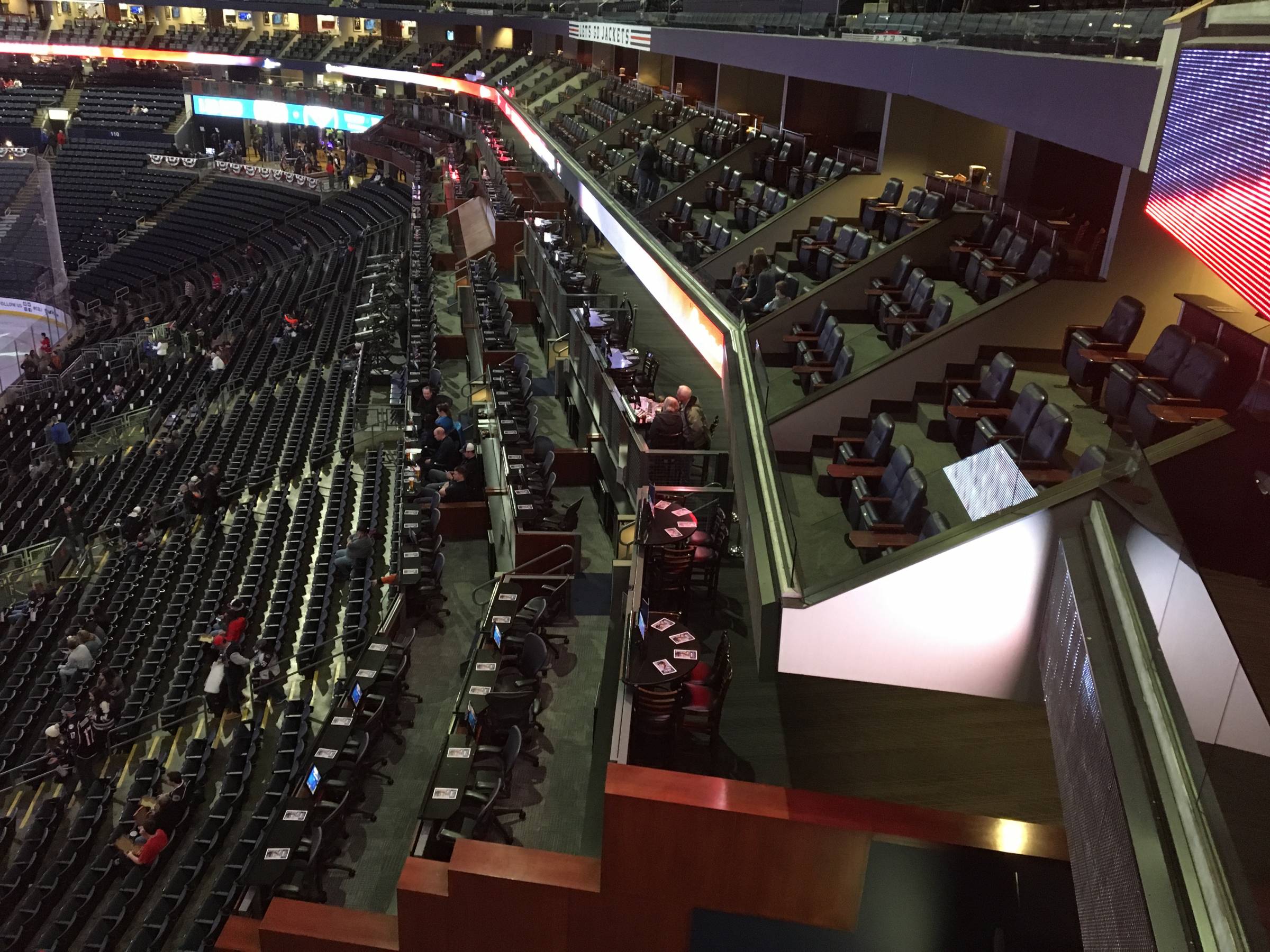 Terrace Tables and Founders Suites at Nationwide Arena