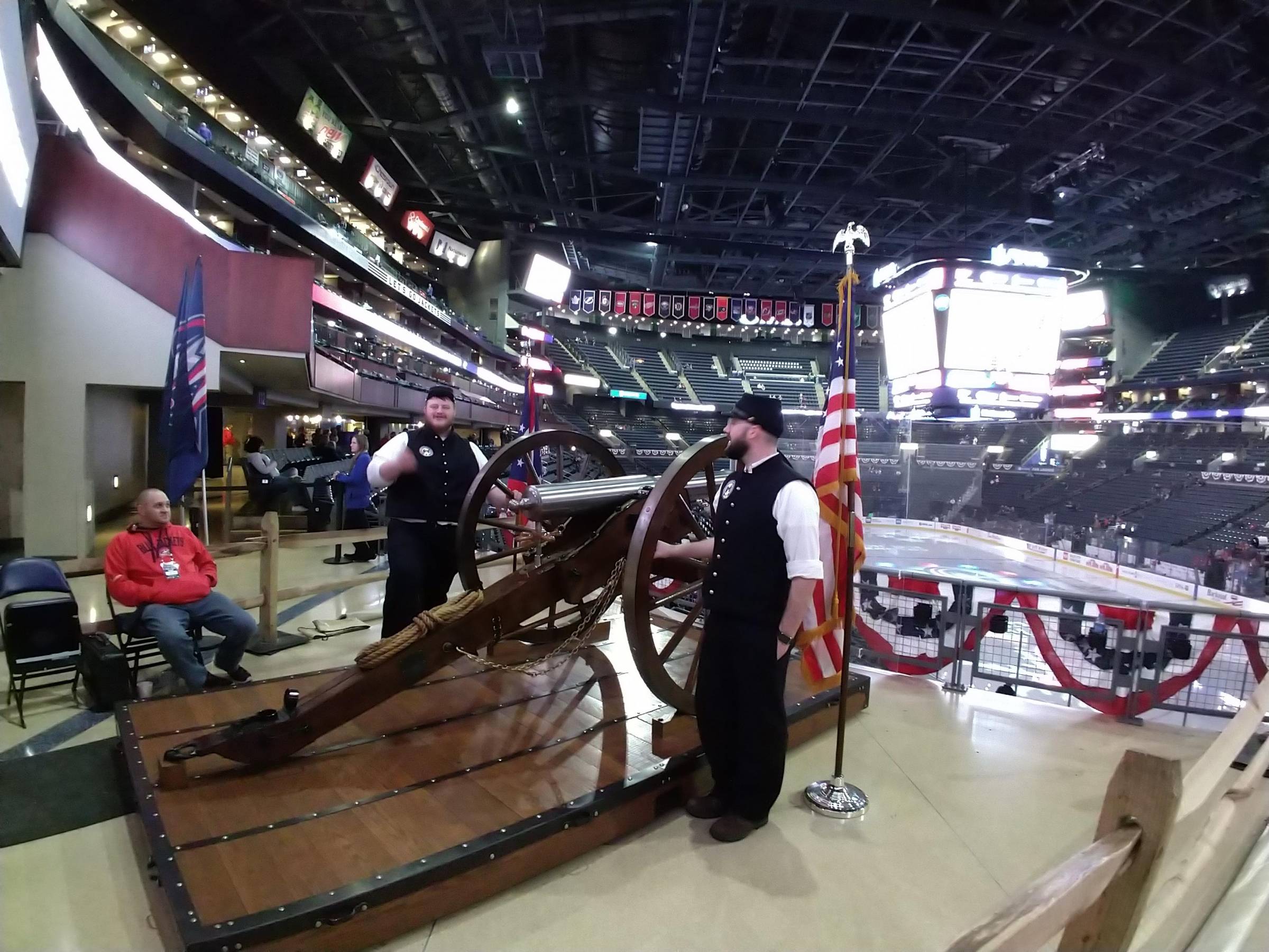 Civil War Cannon at Nationwide Arena