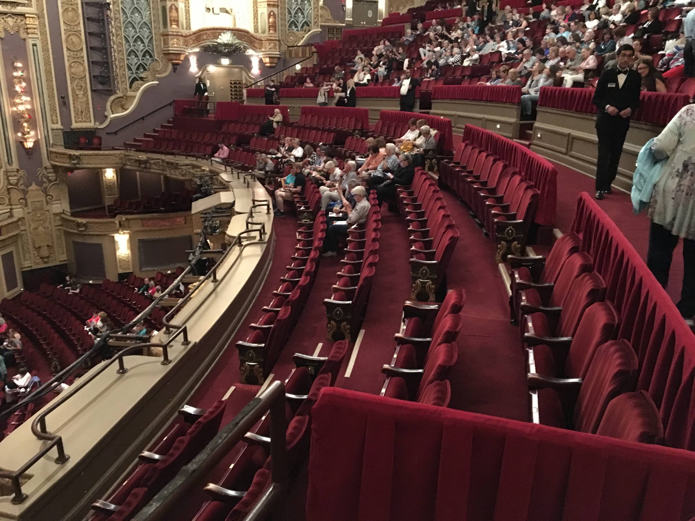 View of loge level at Nederlander theatre