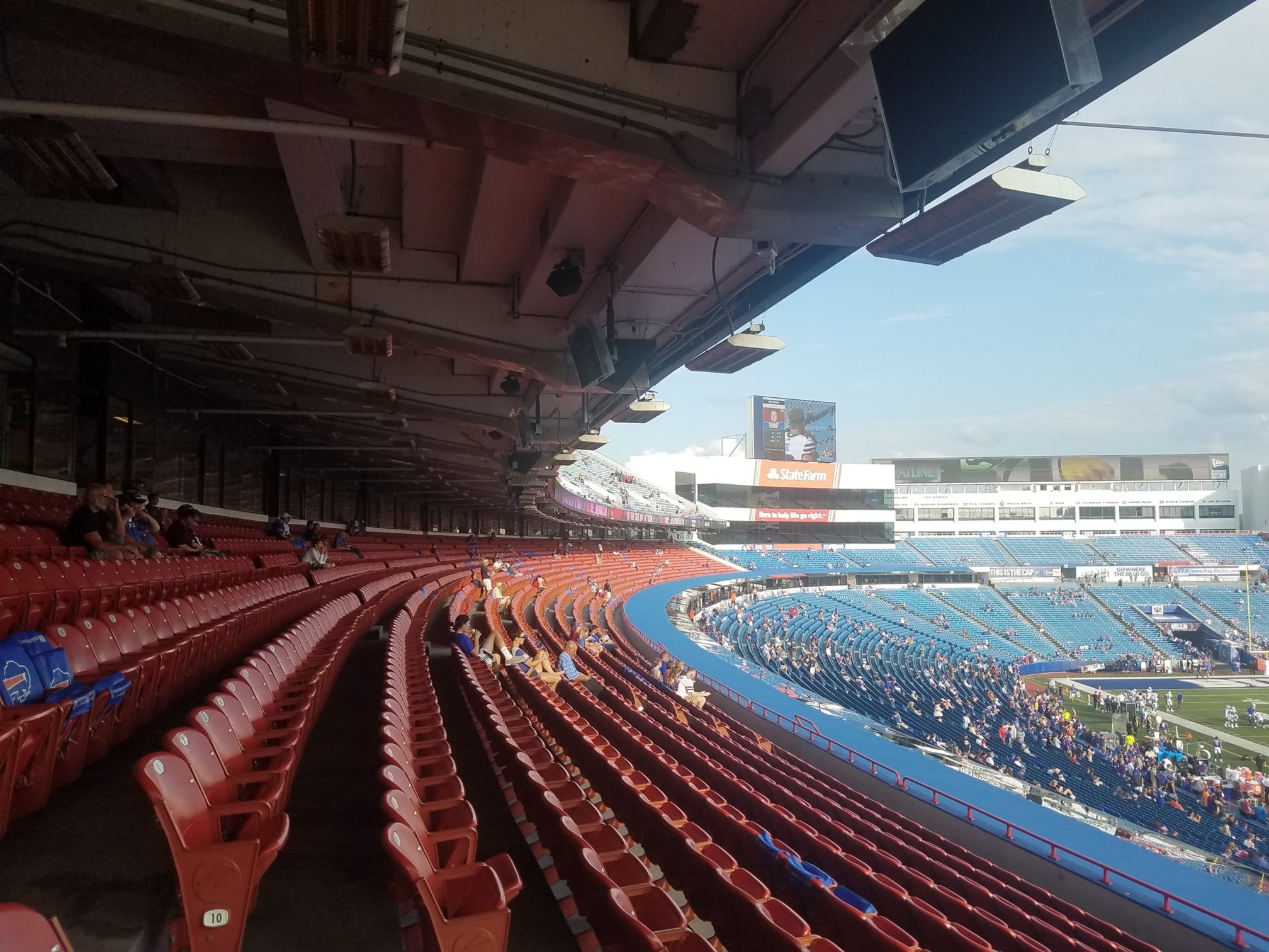 north club covered seats