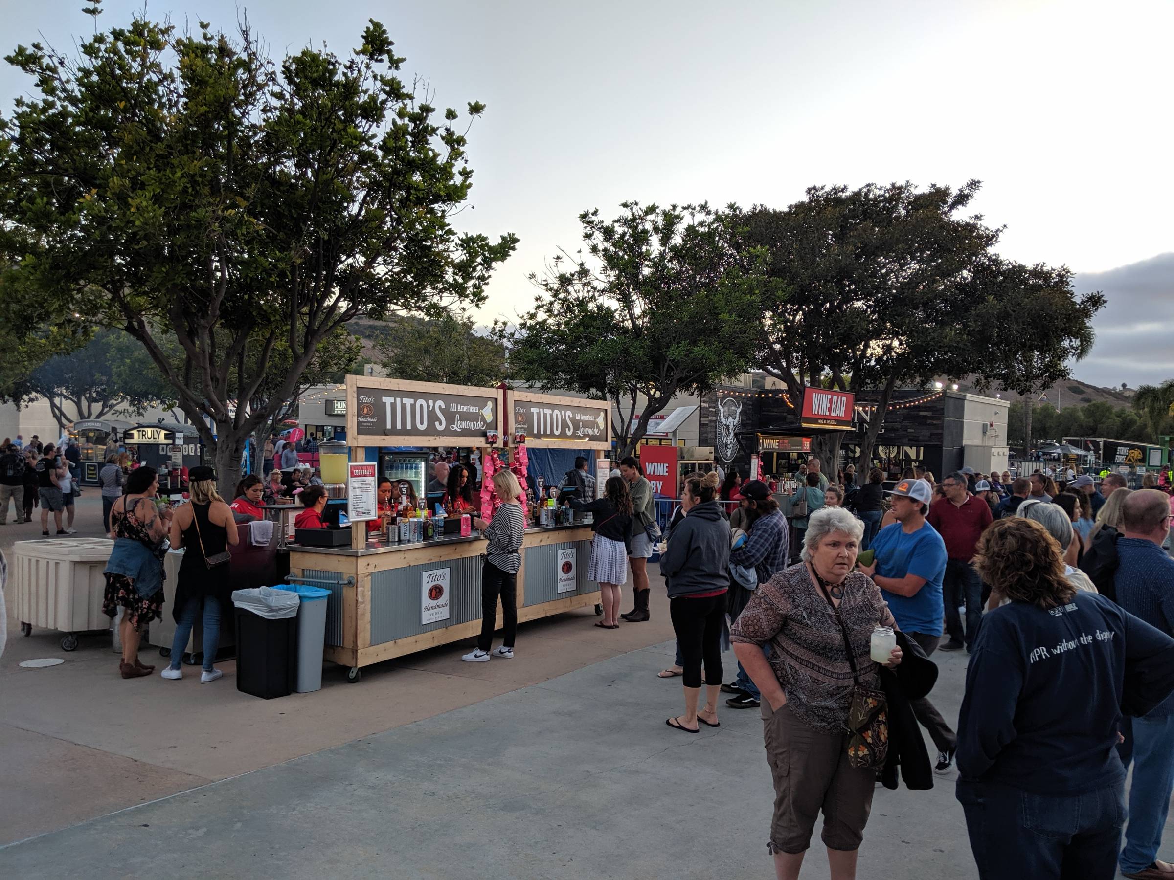 Concessions at North Island Credit Union Amphitheatre