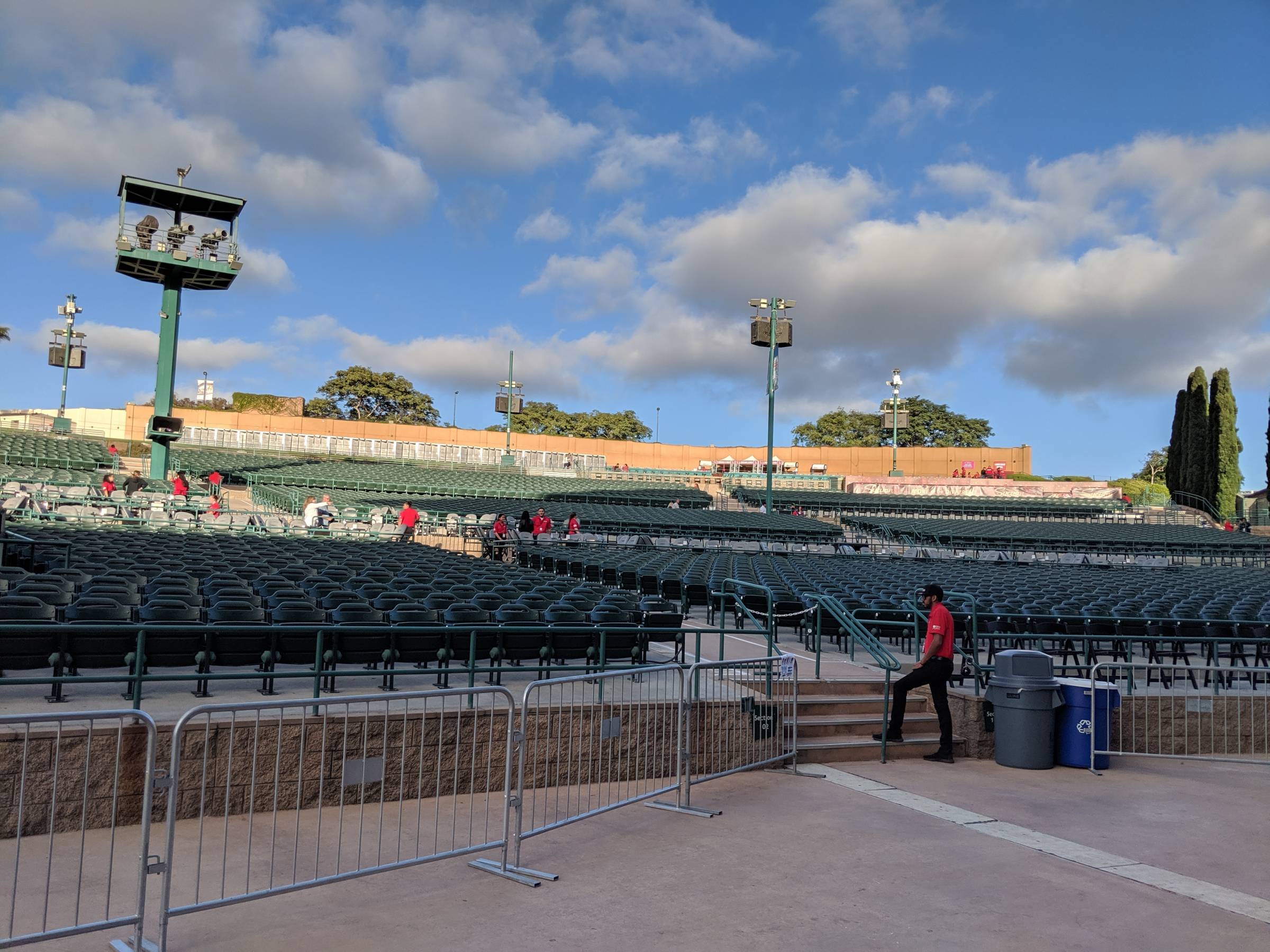 North Island Credit Union Amphitheatre seating