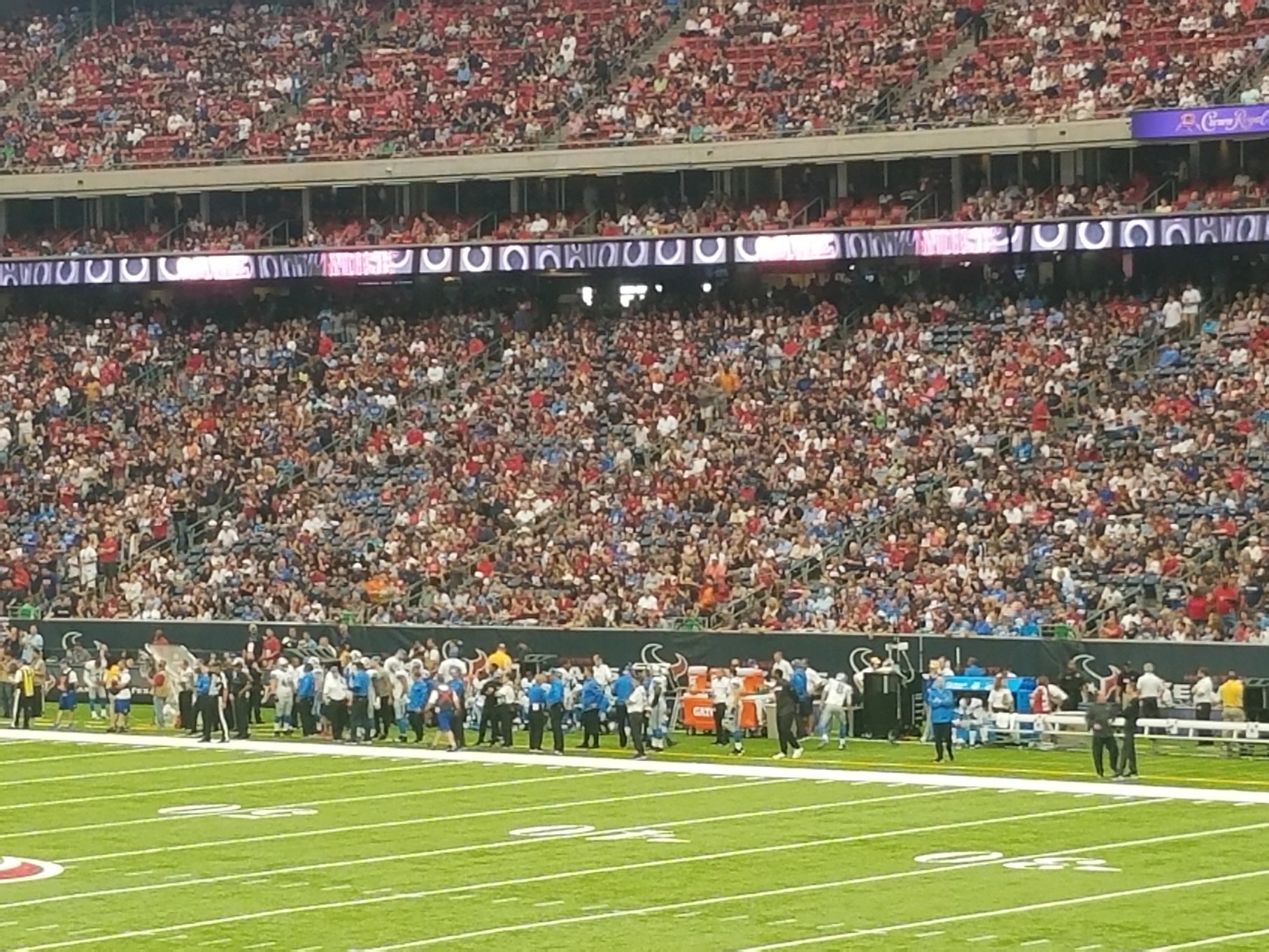 visitor sideline