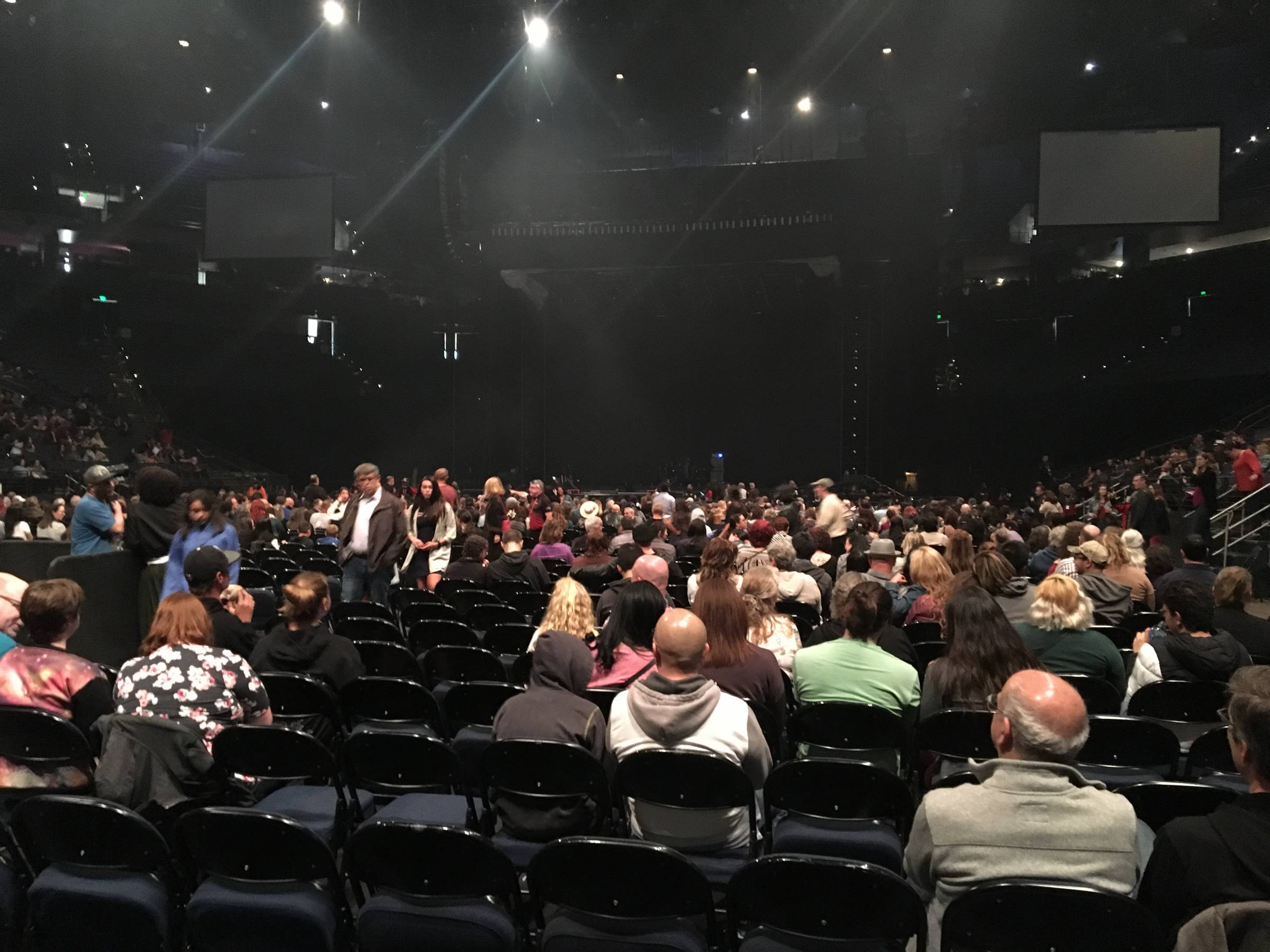 Floor Level back right seats at Oakland Arena