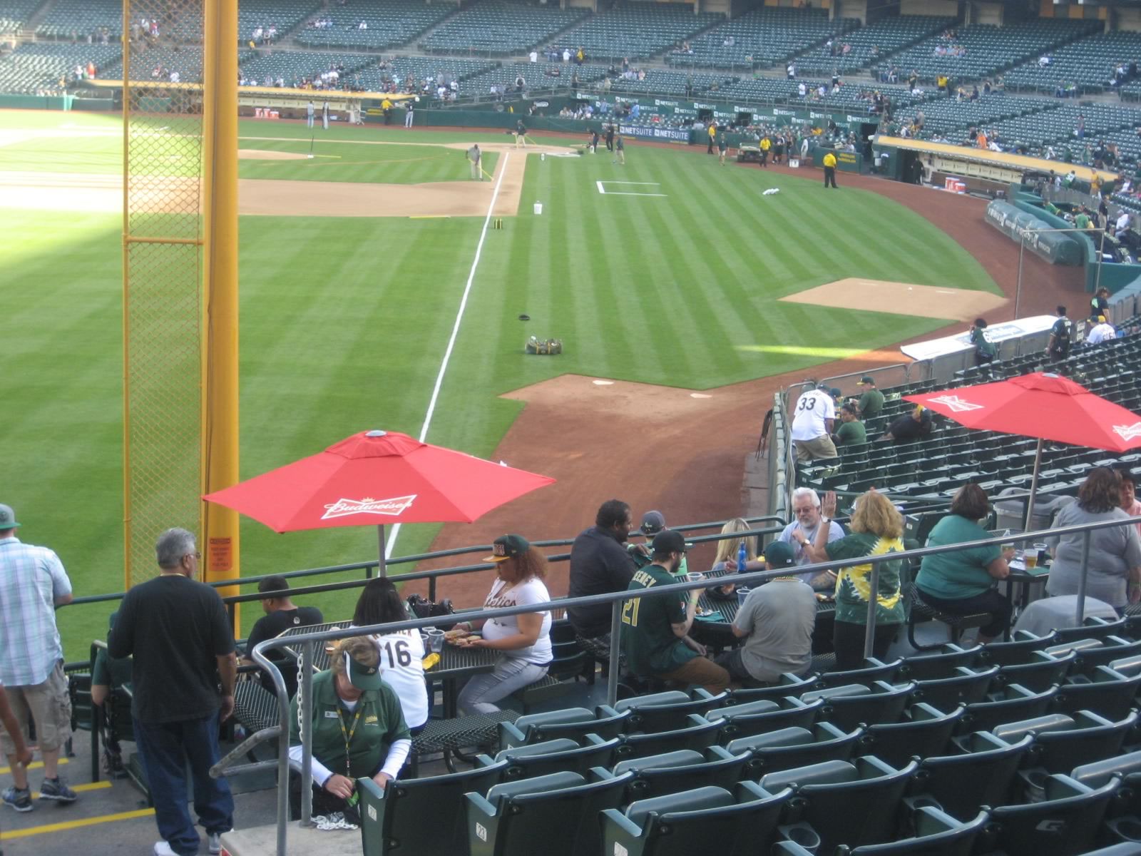 O Co Coliseum Seating Chart Baseball