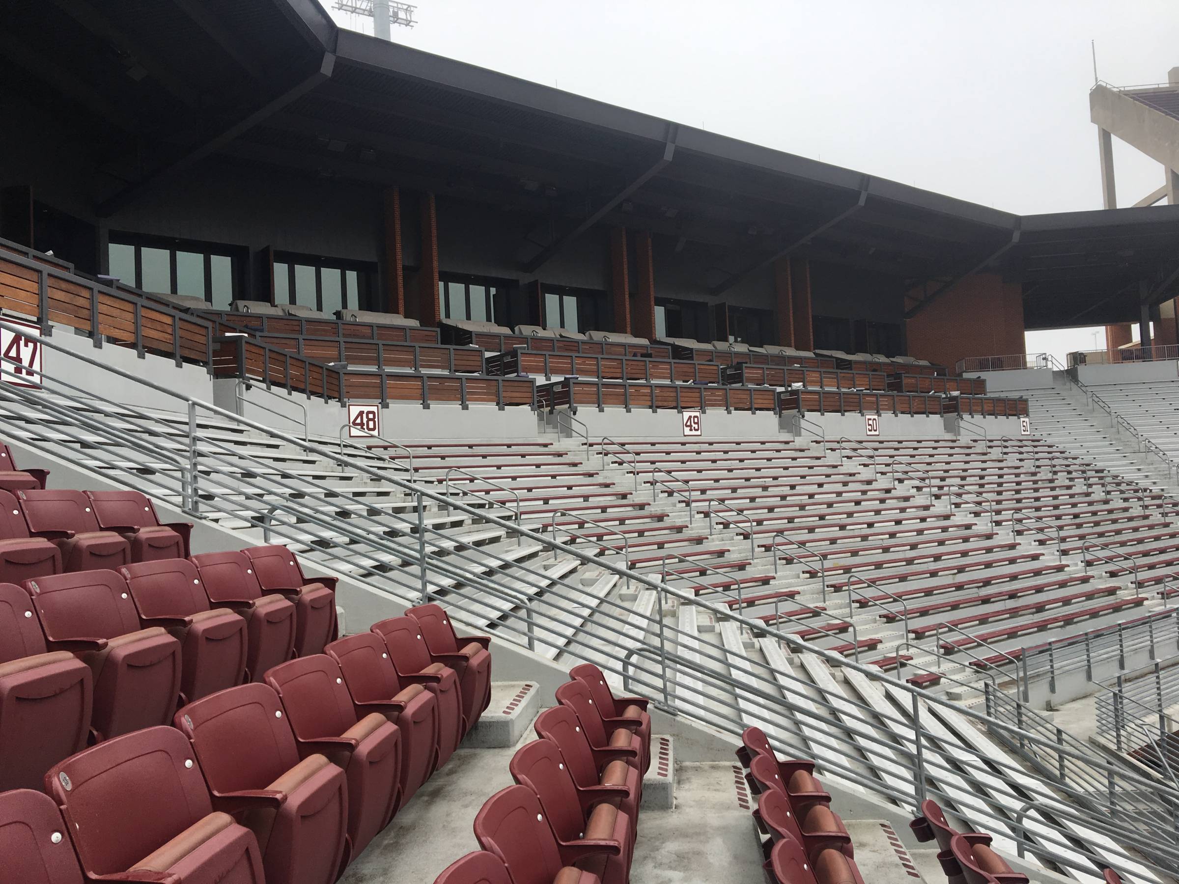 Loge Boxes 47-51 at Oklahoma Memorial Stadium 