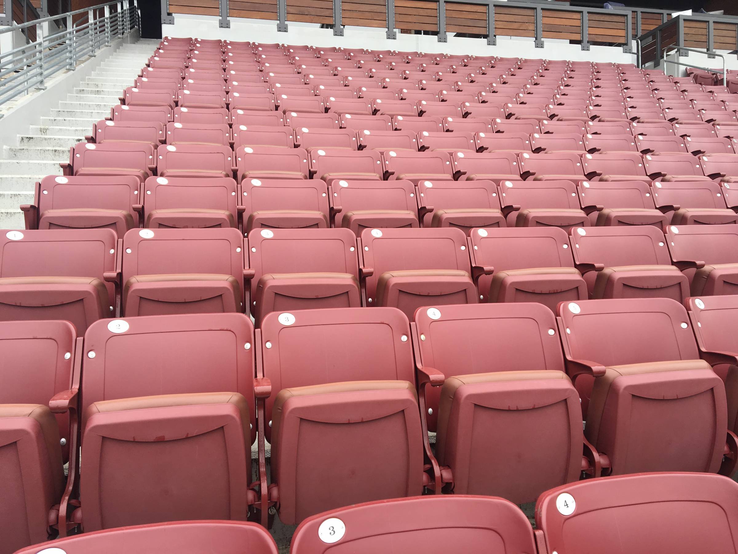 South Club Seats at Oklahoma Memorial Stadium