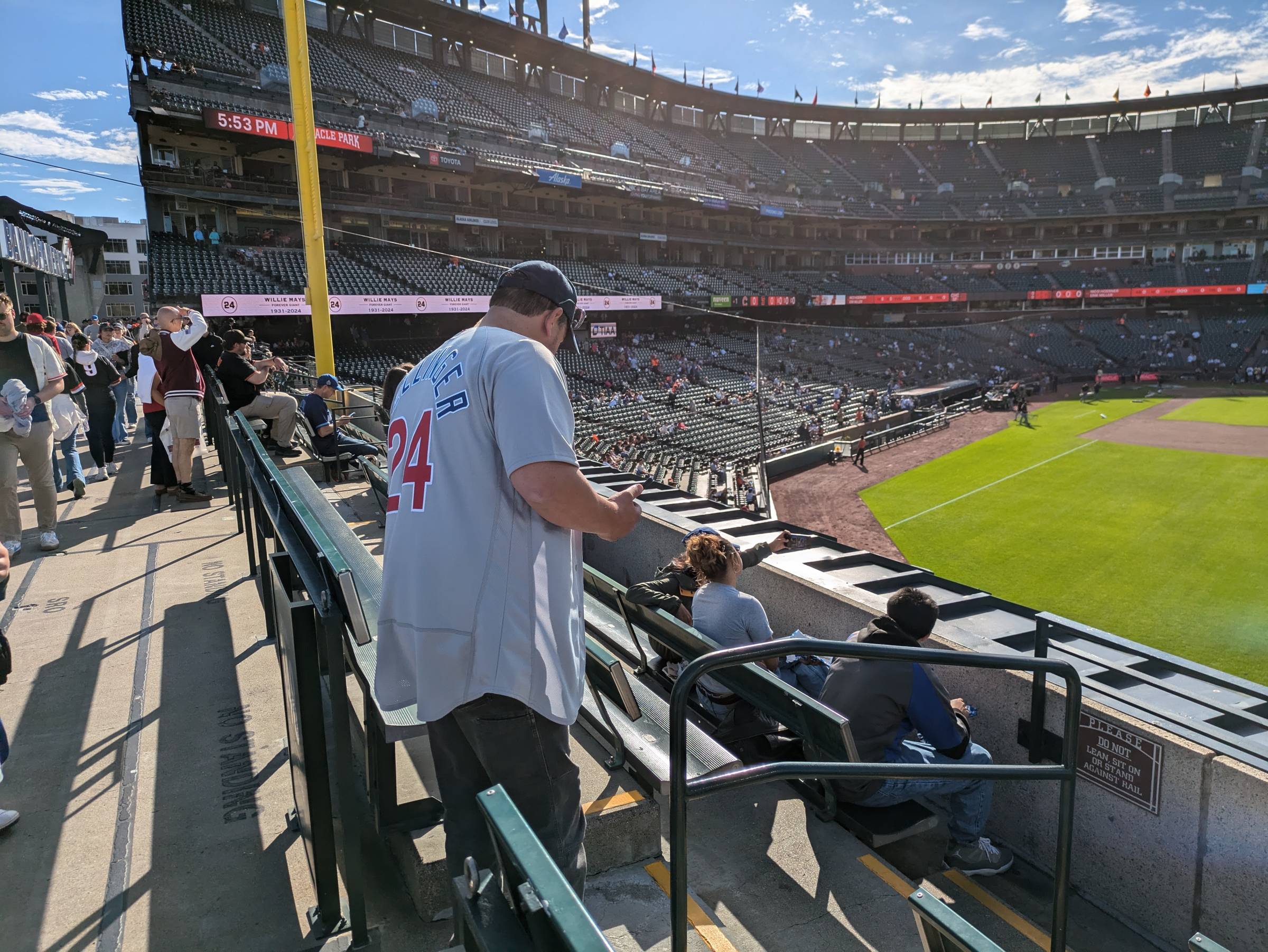 overview of arcade seats oracle park