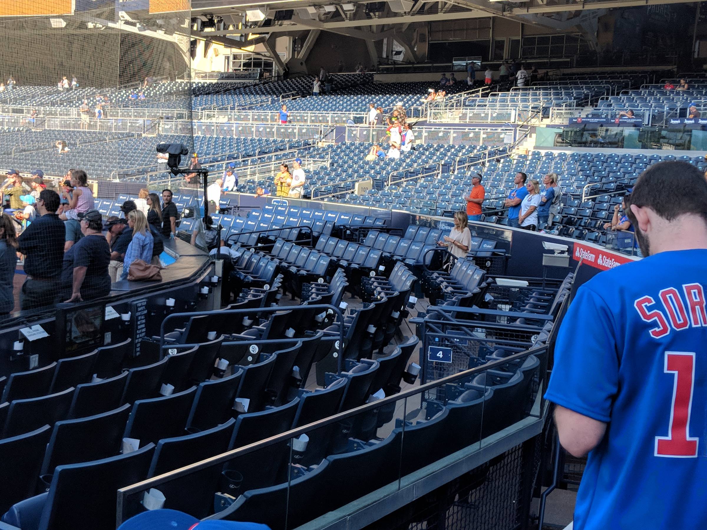 home plate club seats at Petco Park in San Diego