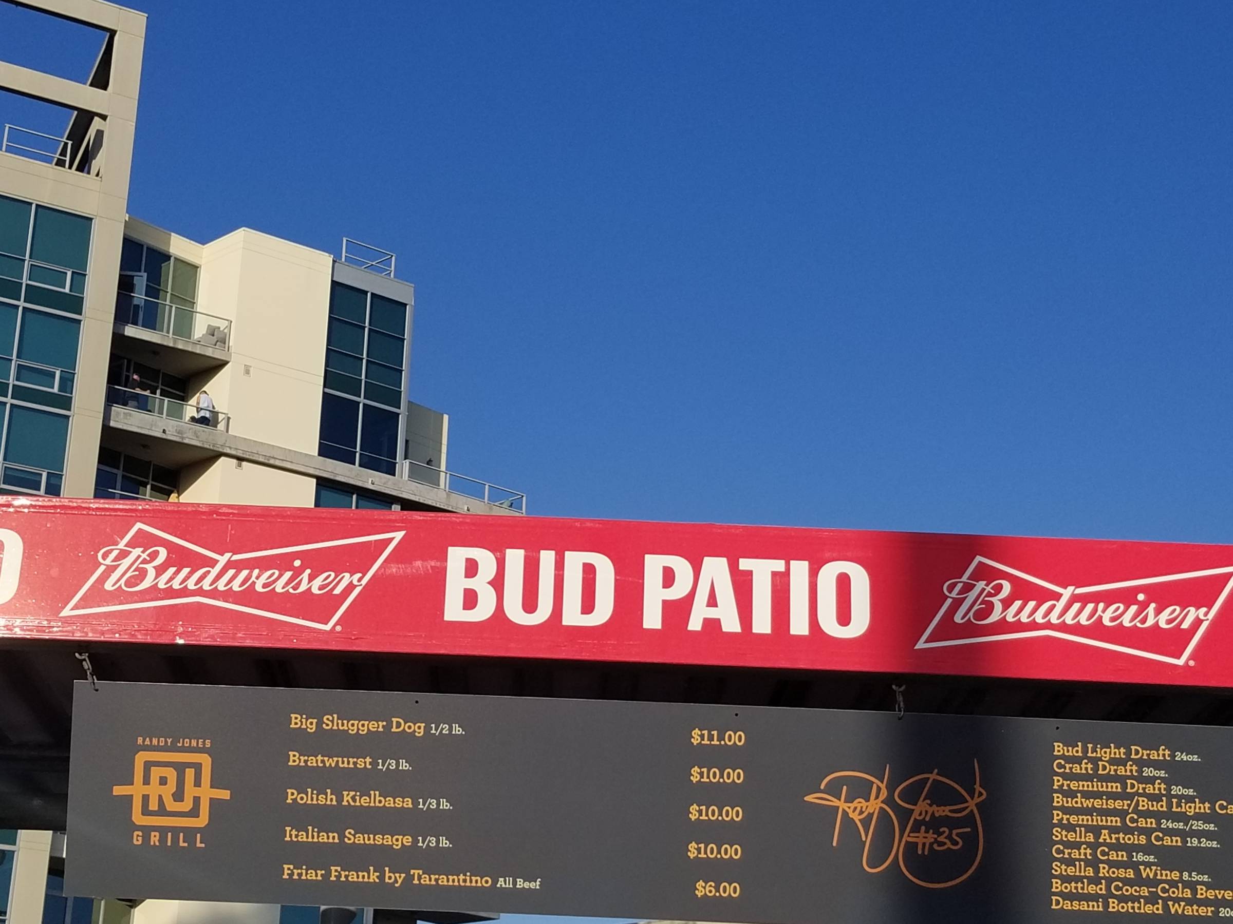 Bud Patio Signage