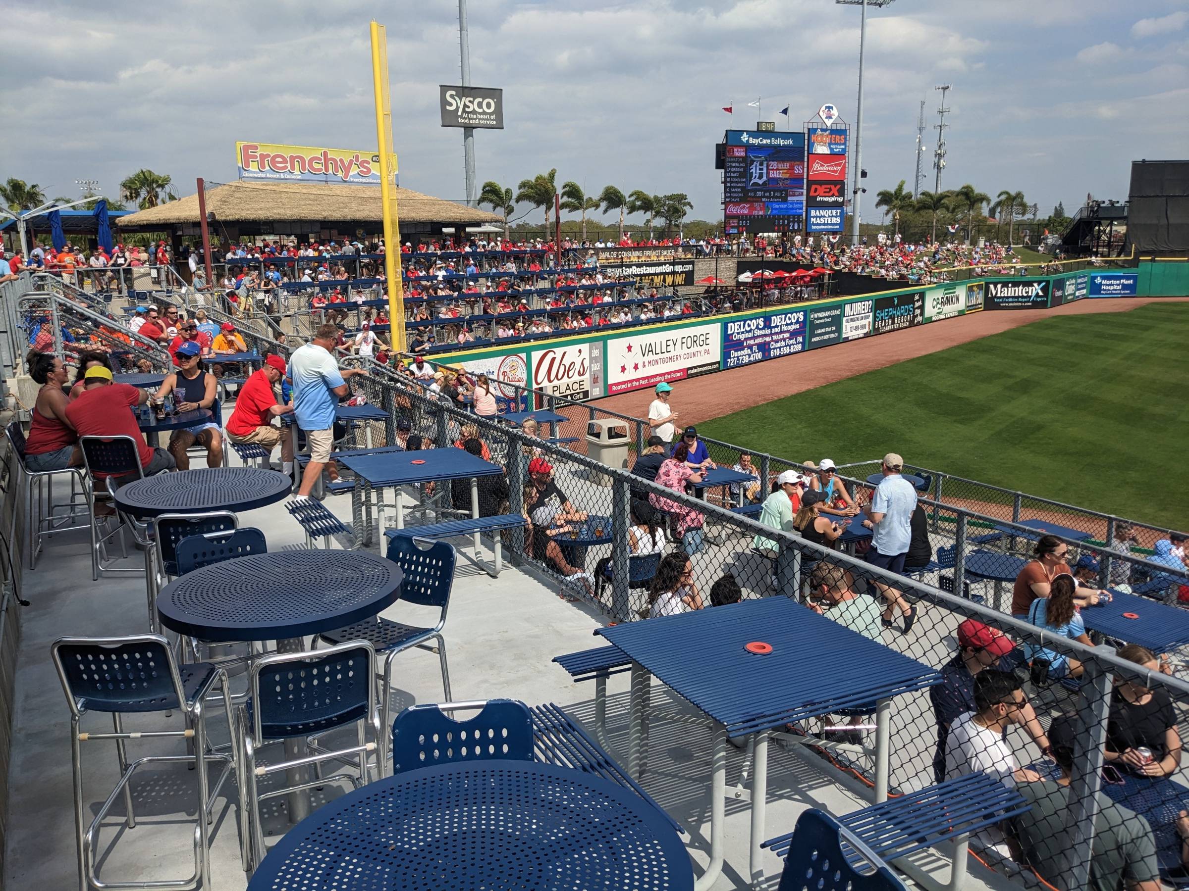 picnic terrace at baycare ballpark