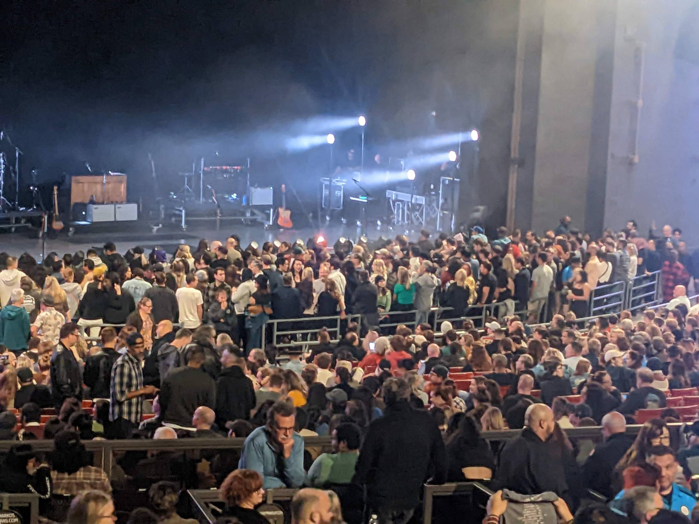 pit before a show at greek theatre
