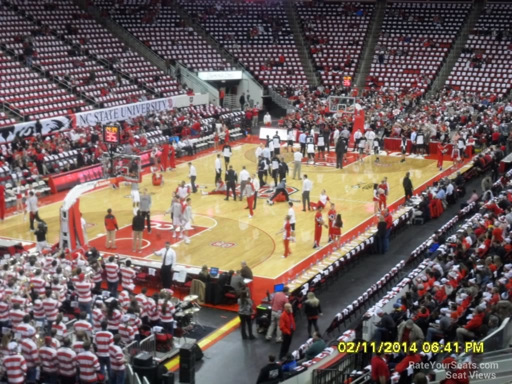 section 108 seat view  for basketball - pnc arena