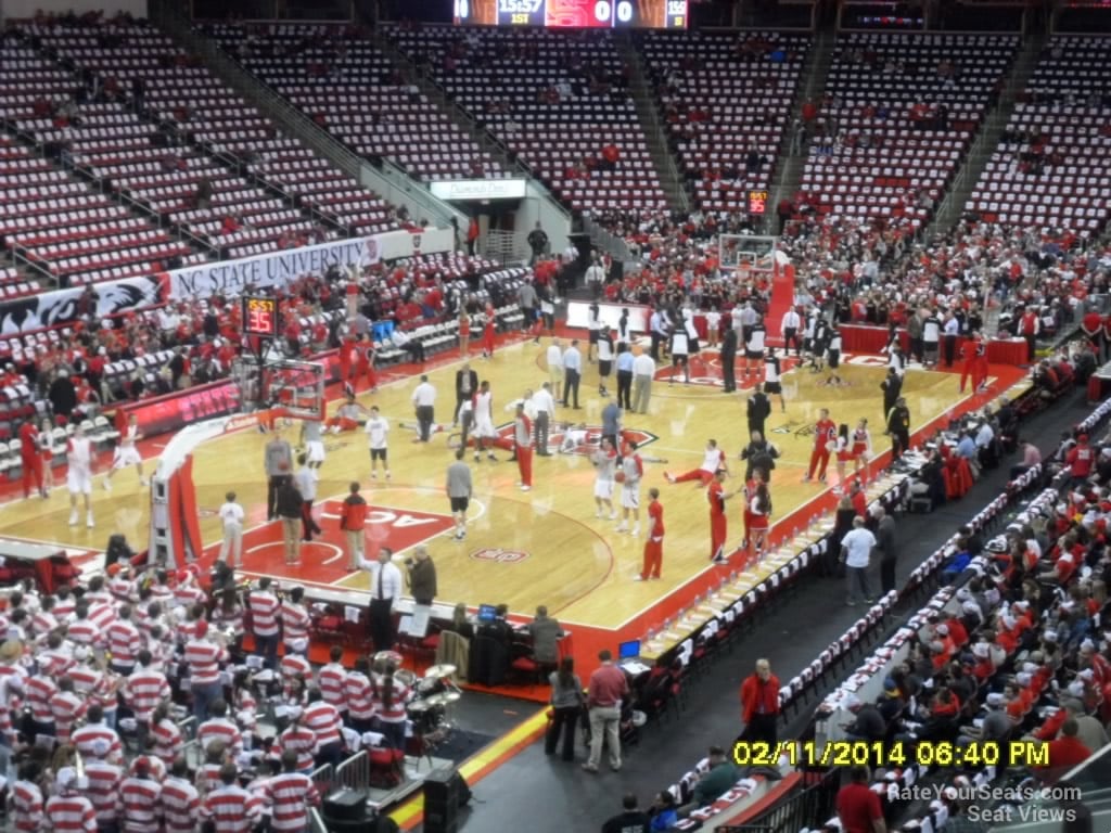 section 109 seat view  for basketball - pnc arena