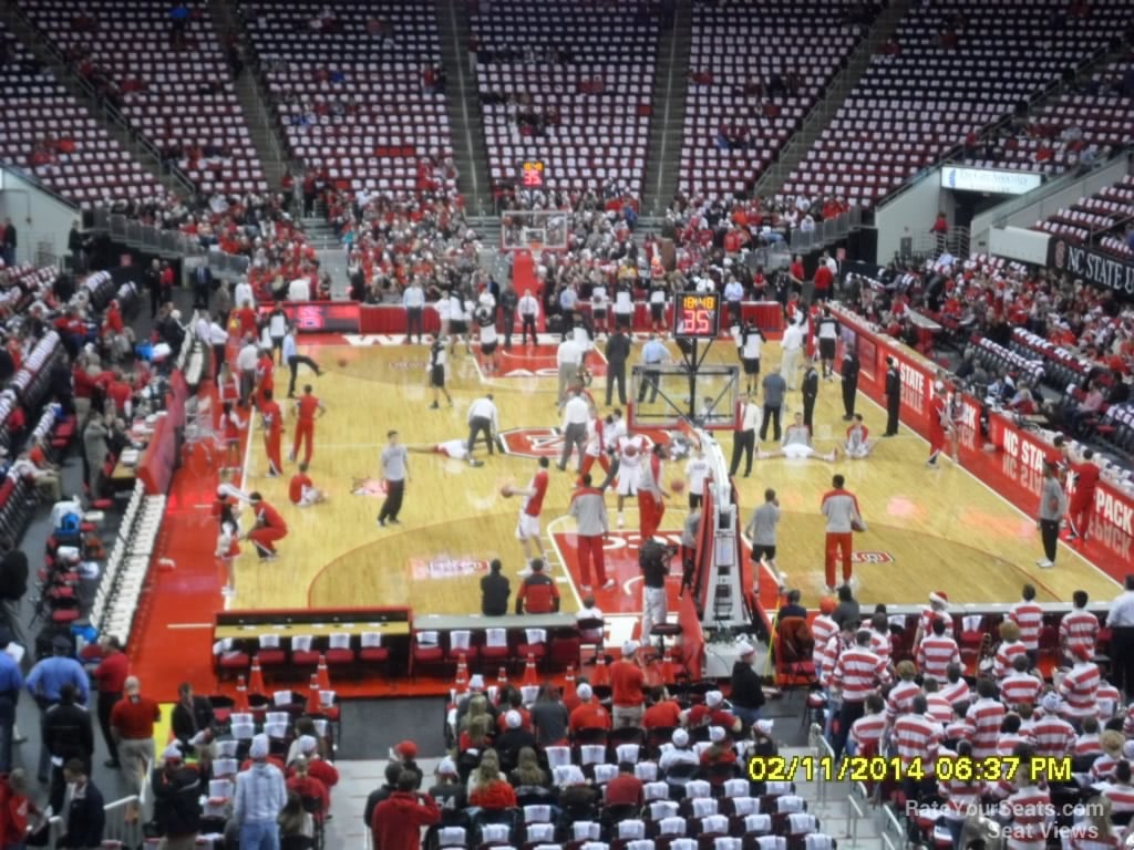 section 112 seat view  for basketball - pnc arena
