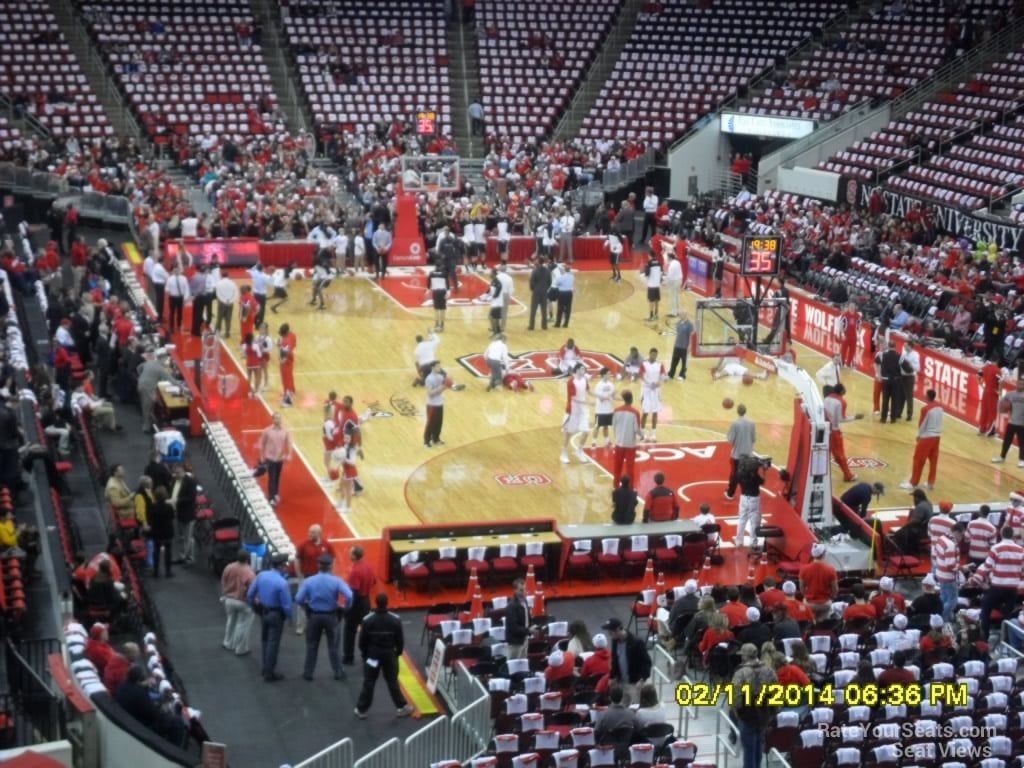 section 113 seat view  for basketball - lenovo center