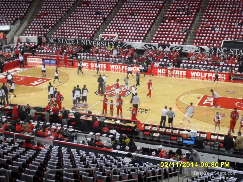 section 117 seat view  for basketball - lenovo center