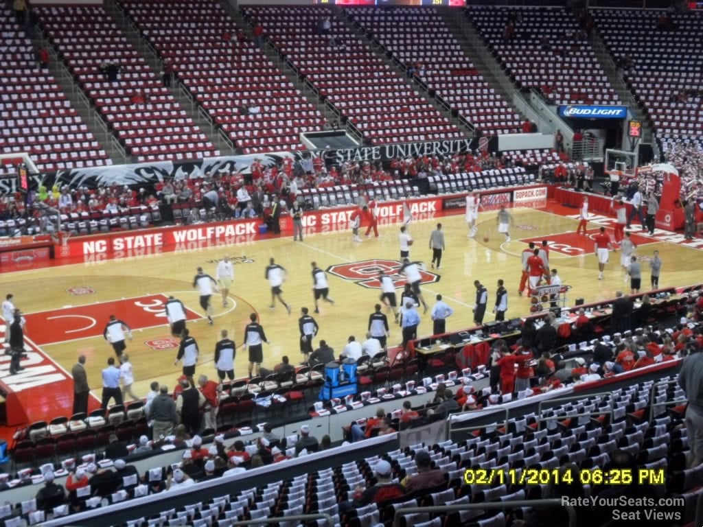 Section 122 at PNC Arena NC State Basketball
