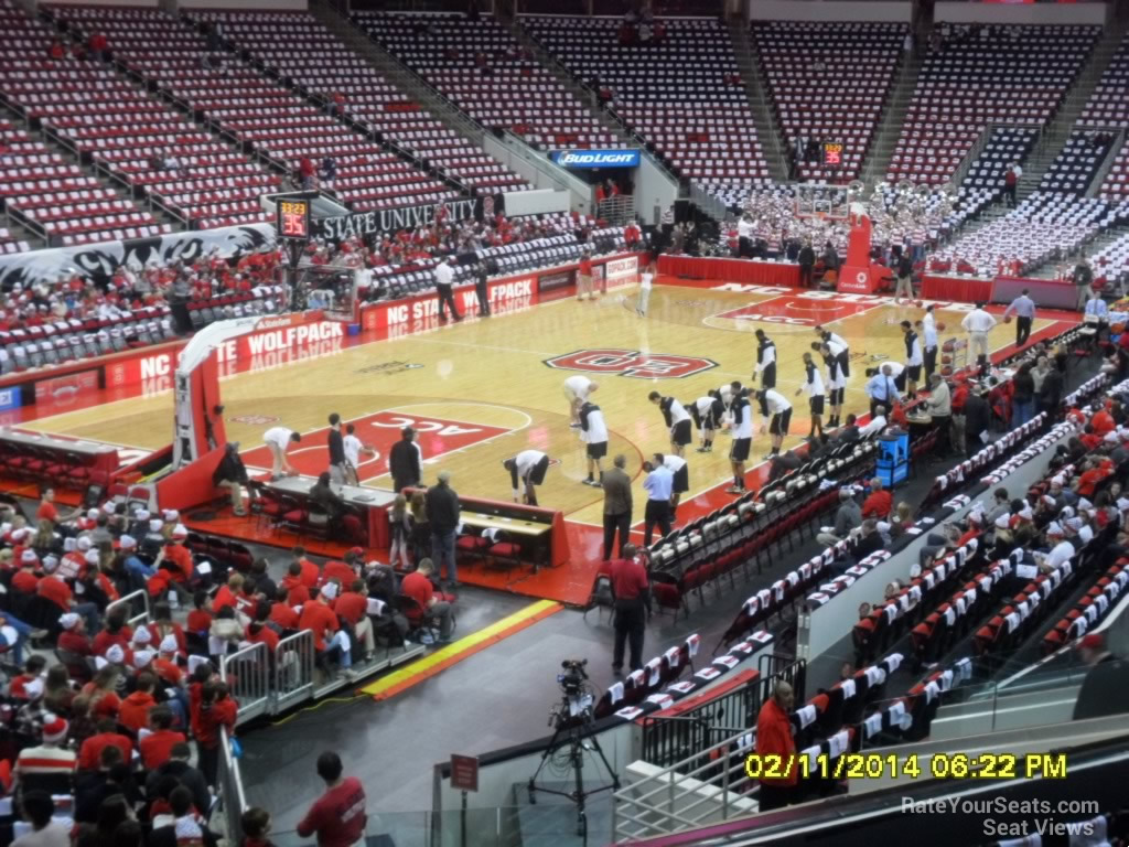 pnc arena section 124 nc state basketball pnc arena seating chart with rows