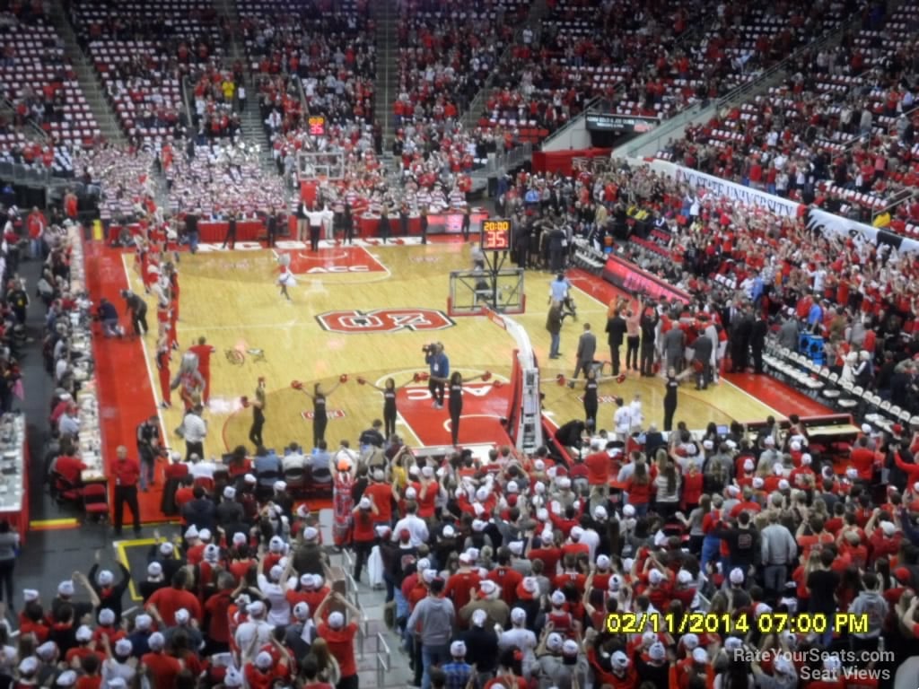 section 126 seat view  for basketball - pnc arena