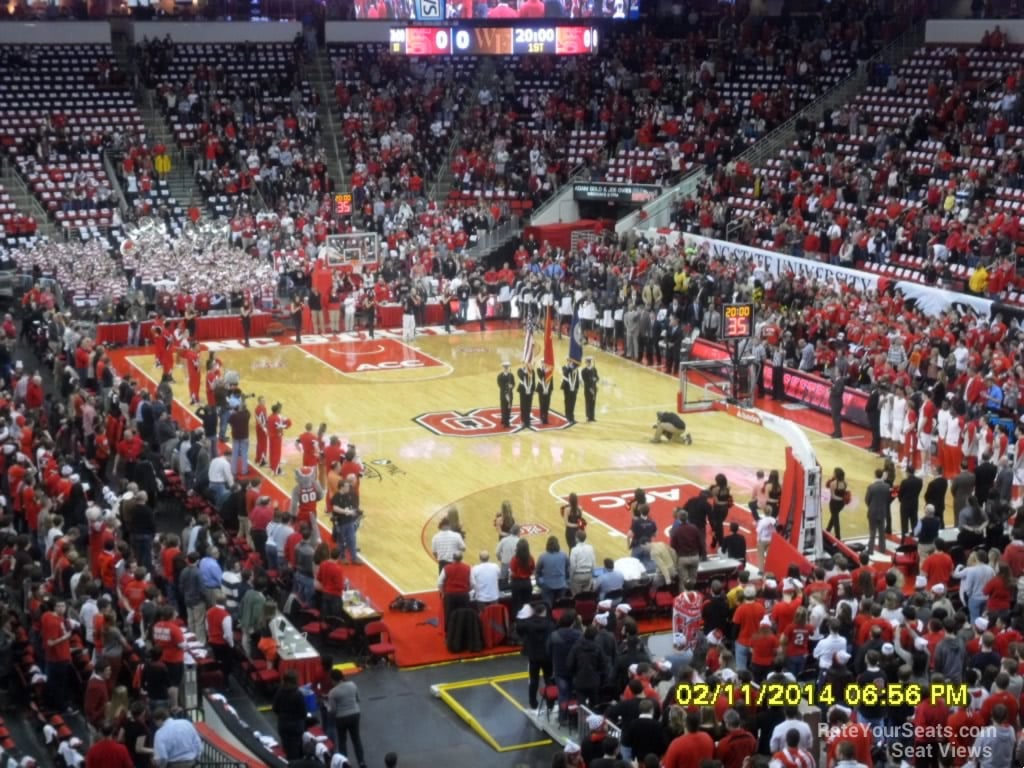 section 127 seat view  for basketball - pnc arena