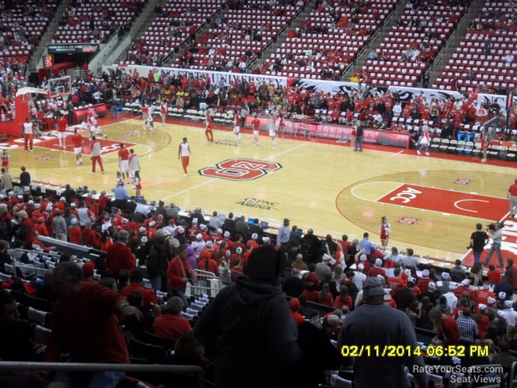 section 129 seat view  for basketball - lenovo center