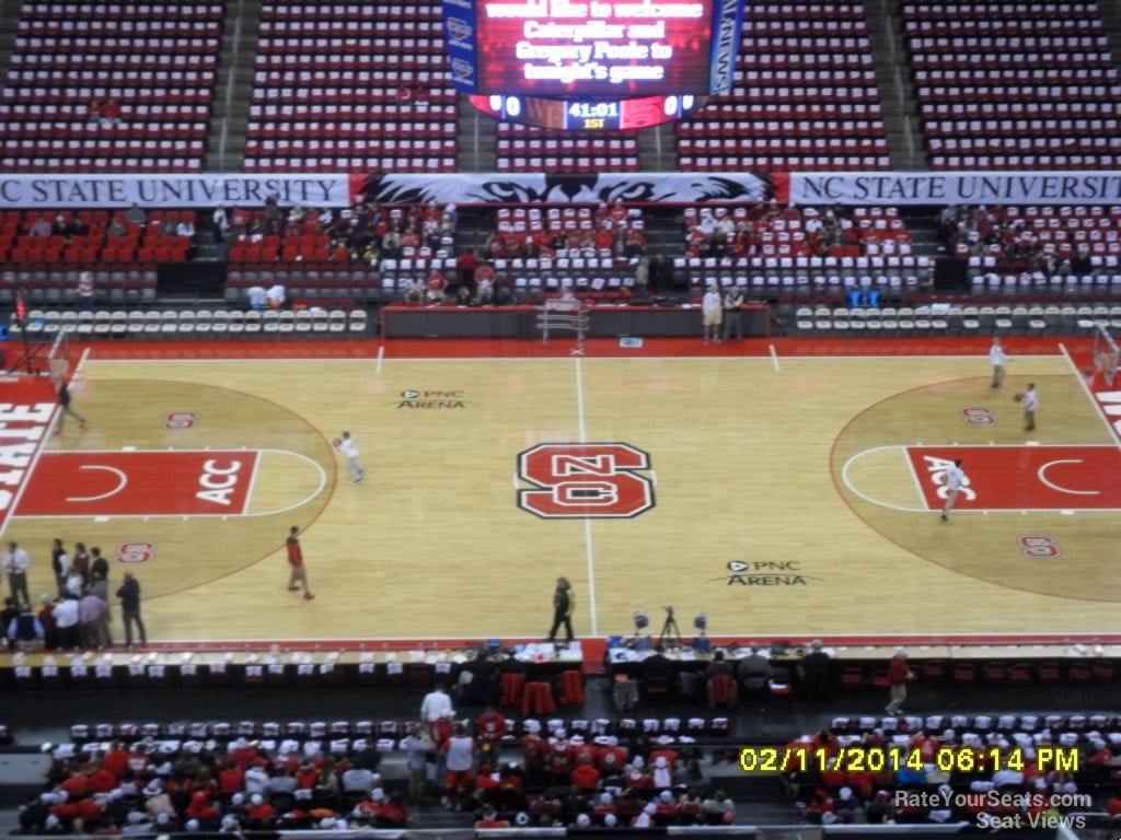 section 302 seat view  for basketball - pnc arena