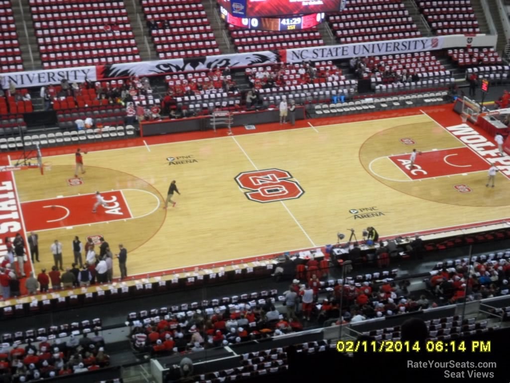 section 303 seat view  for basketball - pnc arena