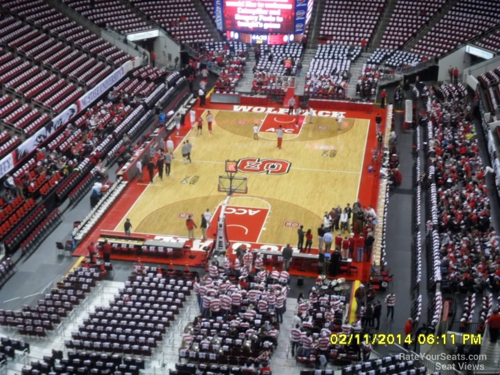 section 311 seat view  for basketball - pnc arena